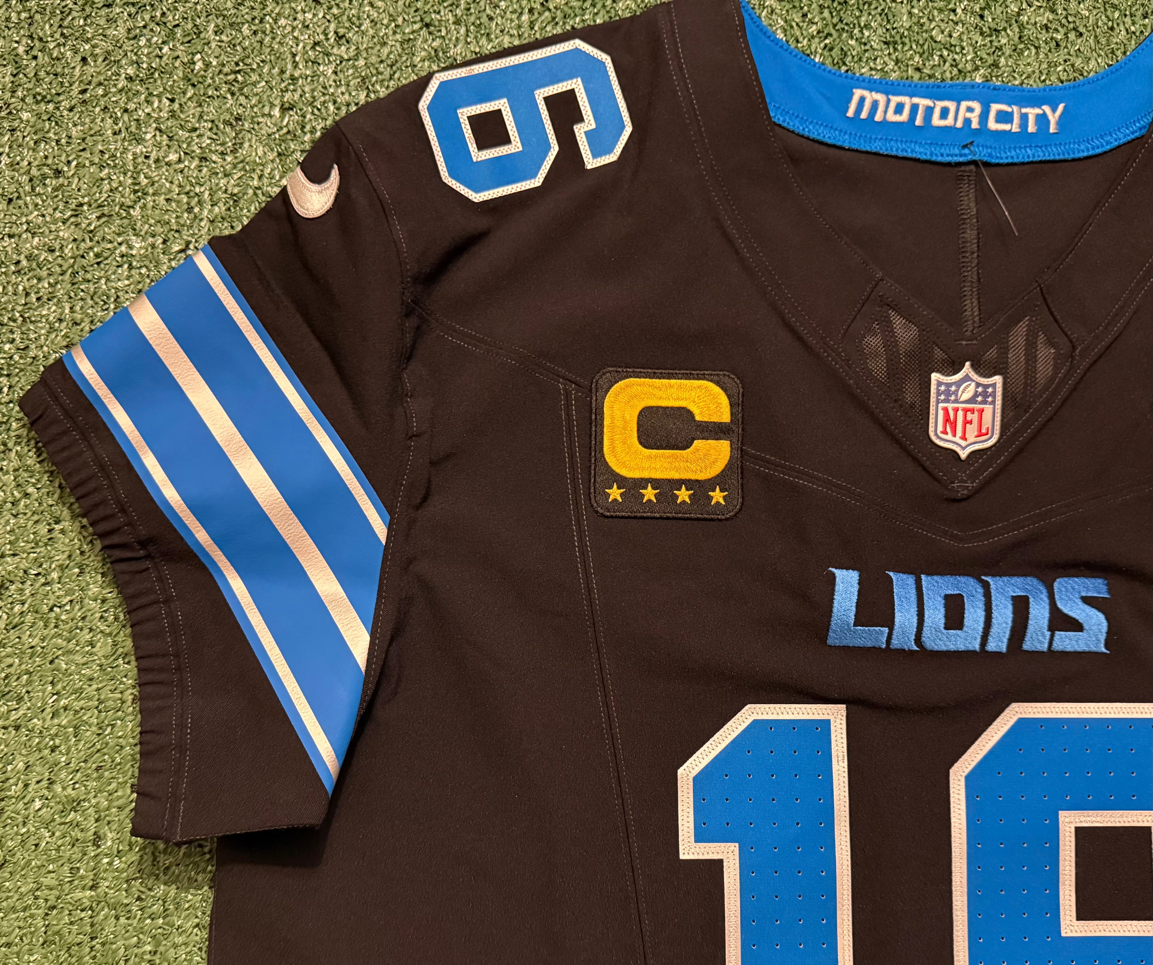 Jared Goff Detroit Lions Jersey #16  Nike Vapor FUSE Elite Black Size 48 (XL) NFL