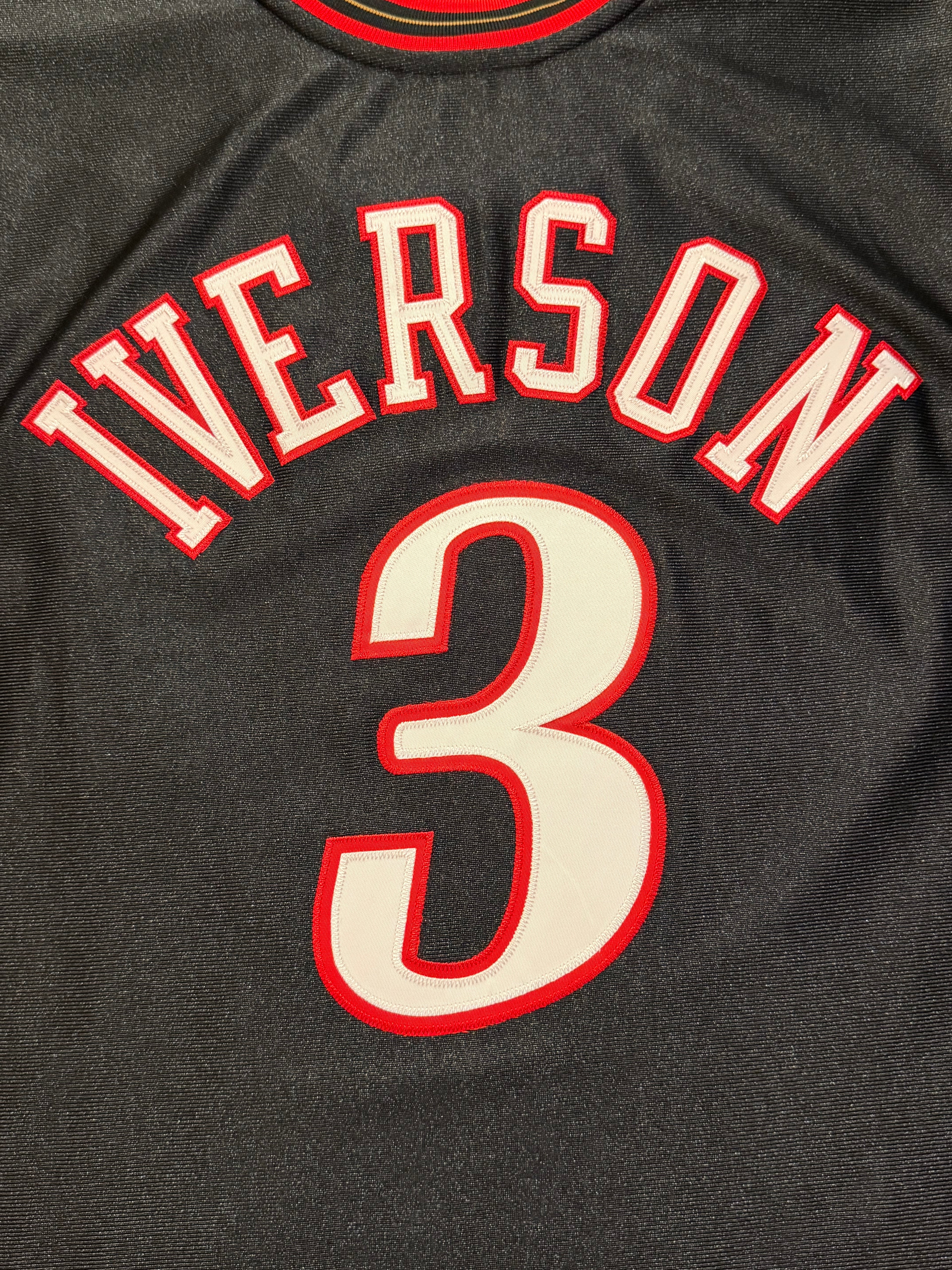 Allen Iverson Philadelphia 76ers Jersey #3 Mitchell & Ness Authentic Black Size 48 (XL) NBA