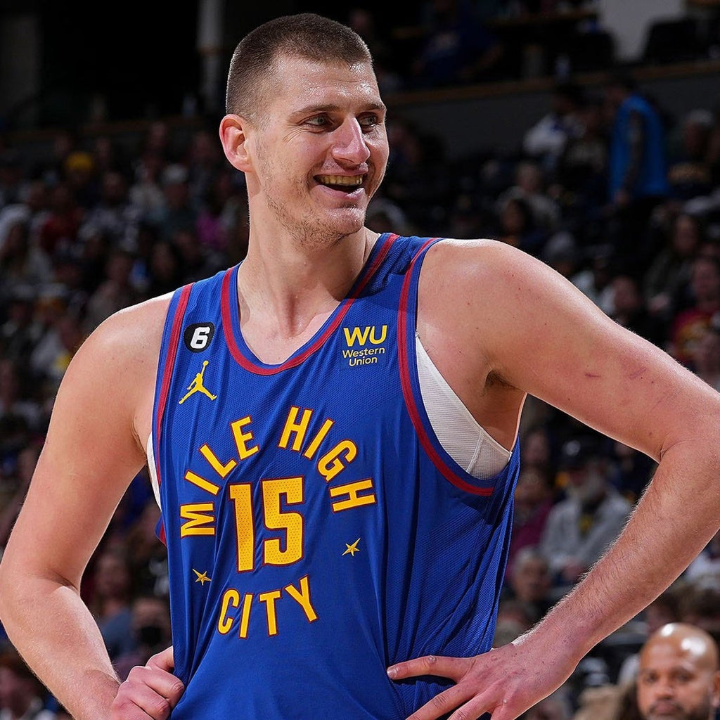 Nikola Jokic Denver Nuggets Jersey #15 Nike ADV Authentic Blue Size 52 (XL) NBA