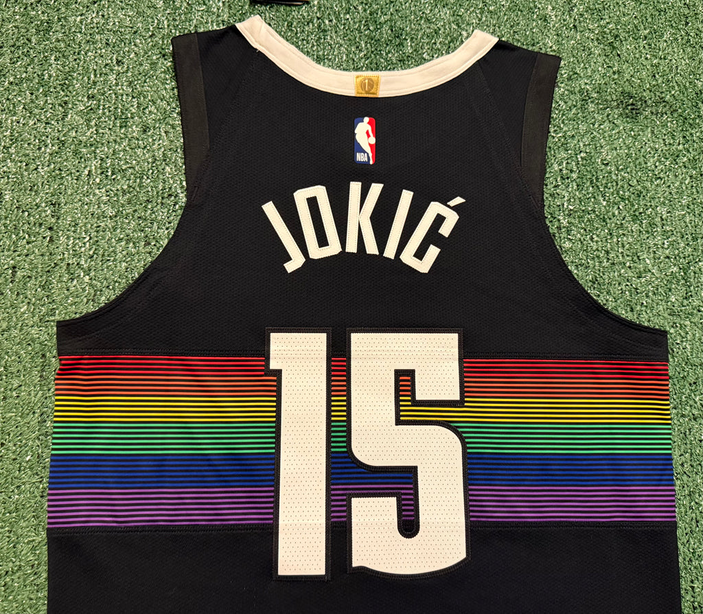 Nikola Jokic Denver Nuggets Jersey #15 Nike ADV Authentic Black Size 44 (M) NBA