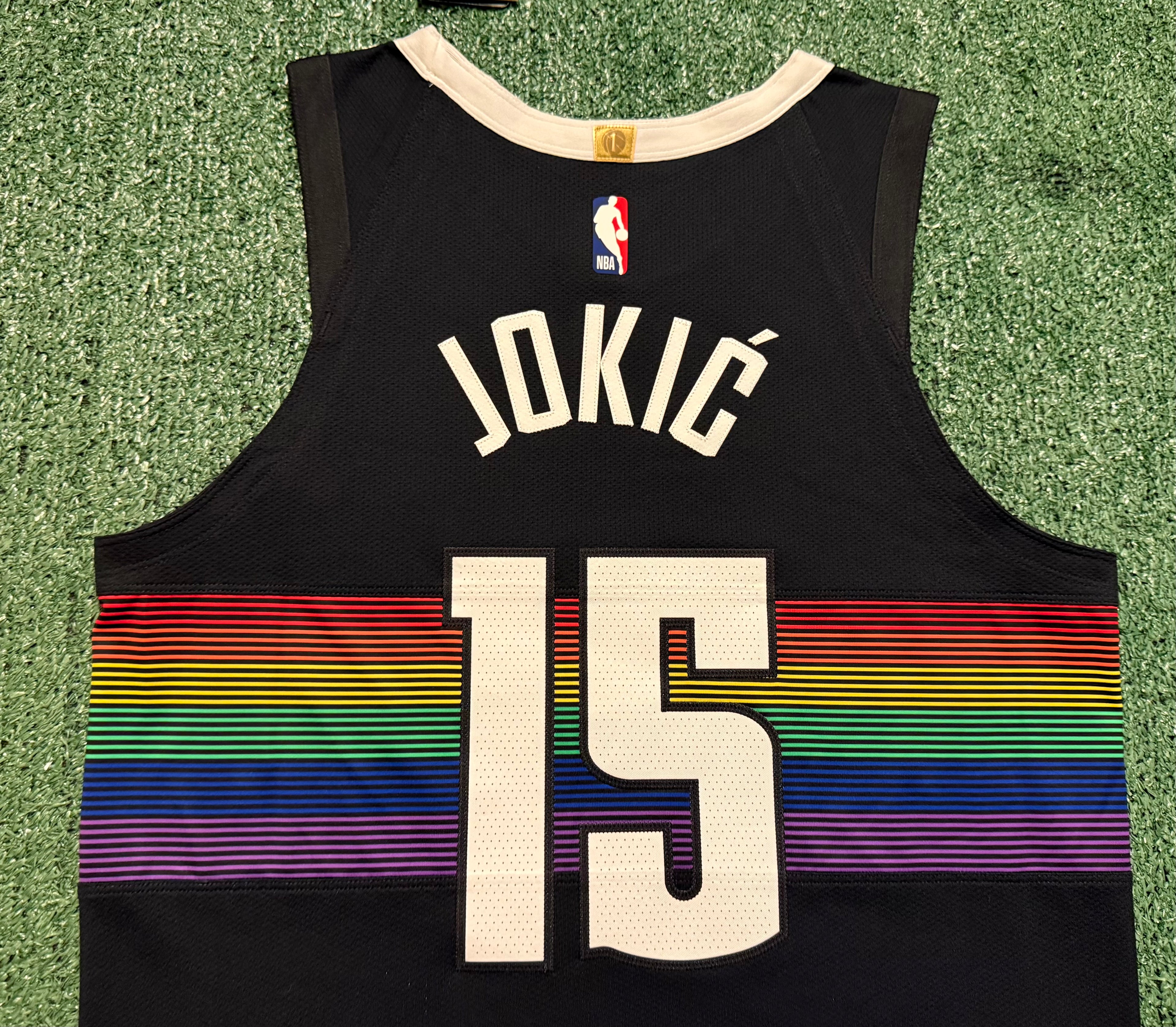 Nikola Jokic Denver Nuggets Jersey #15 Nike ADV Authentic Black Size 44 (M) NBA
