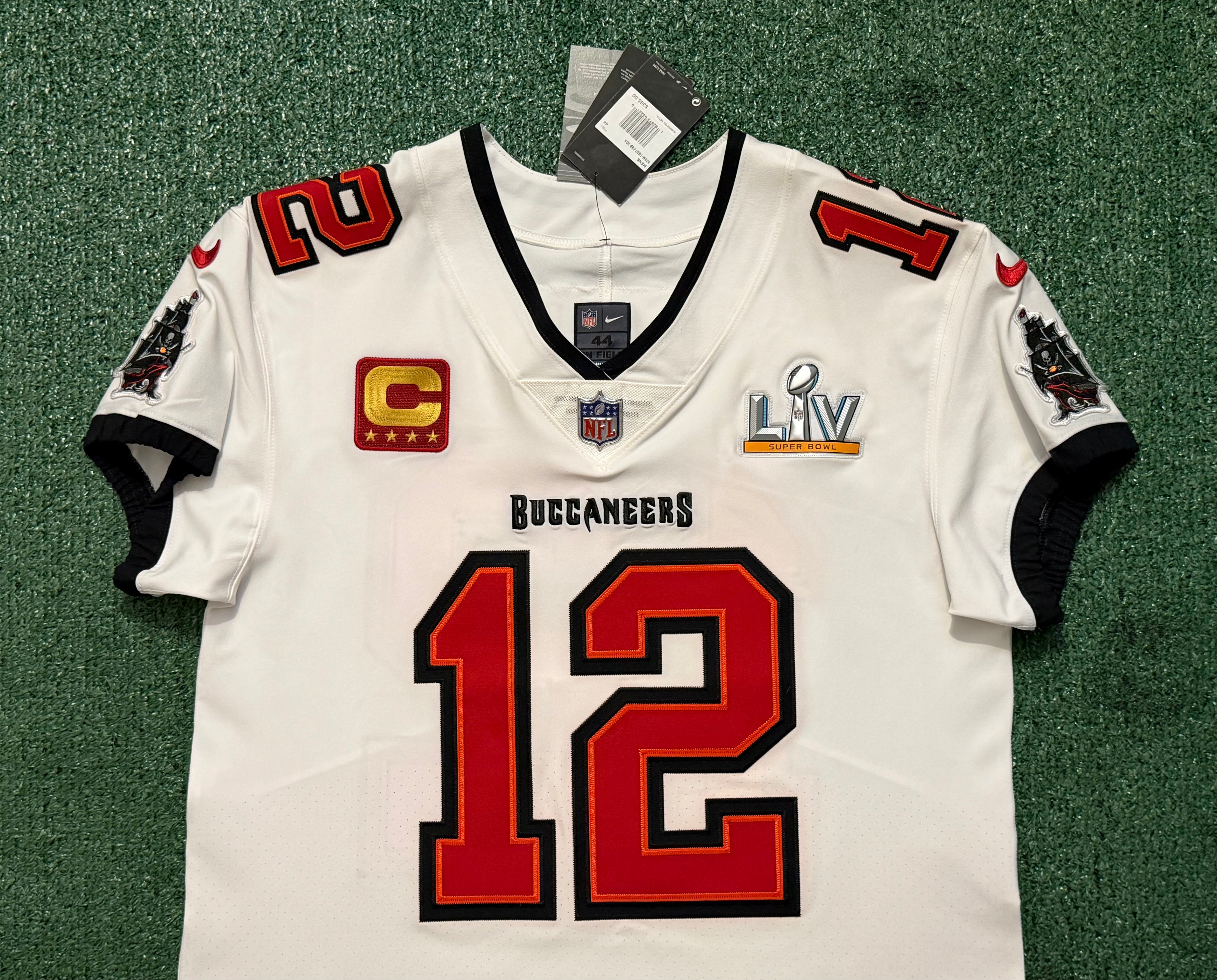 Tom Brady Tampa Bay Buccaneers Jersey #12 Nike Vapor Elite White size 44 (Large) NFL