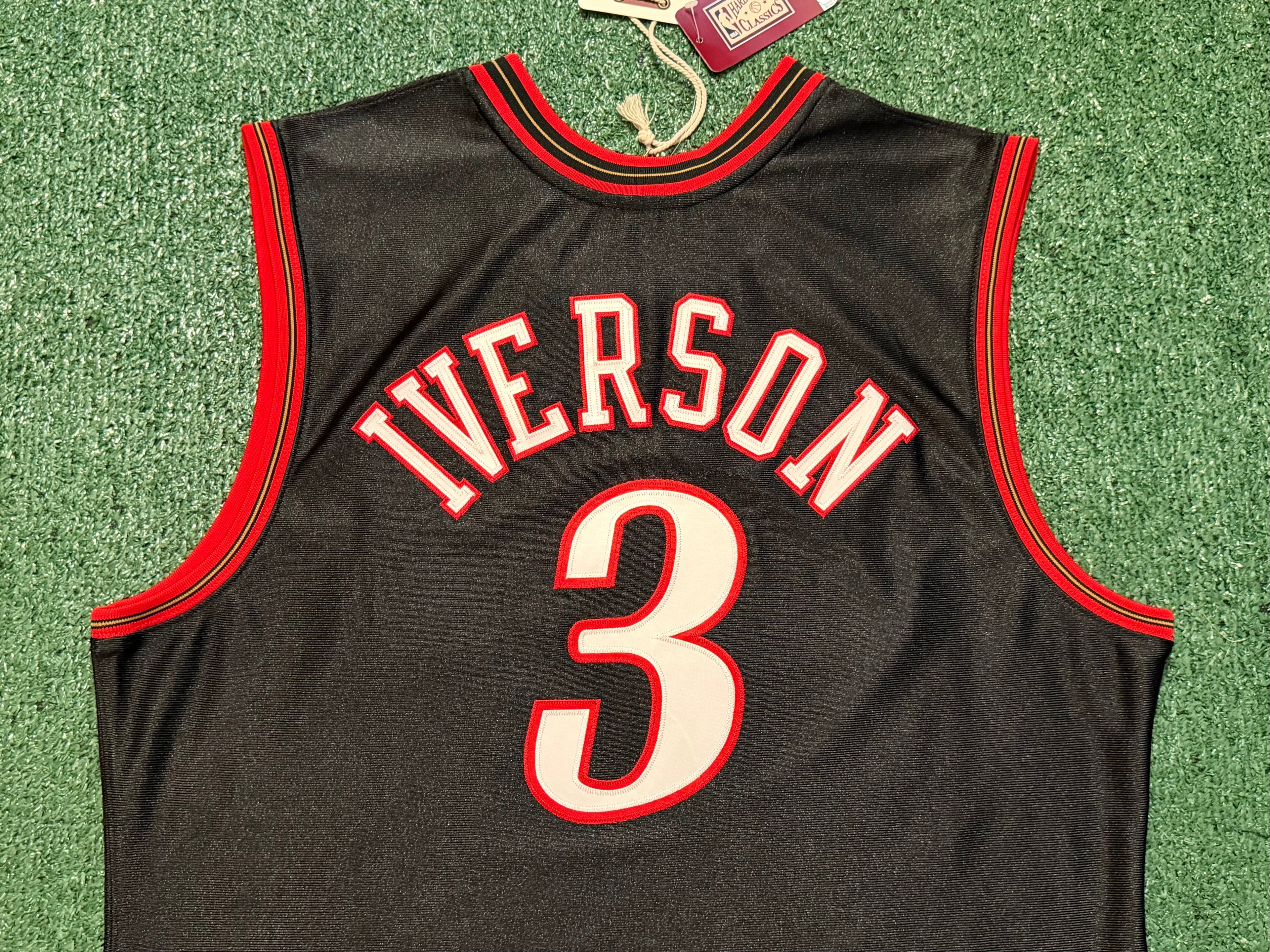 Allen Iverson Philadelphia 76ers Jersey #3 Mitchell & Ness Authentic Black Size 48 (XL) NBA