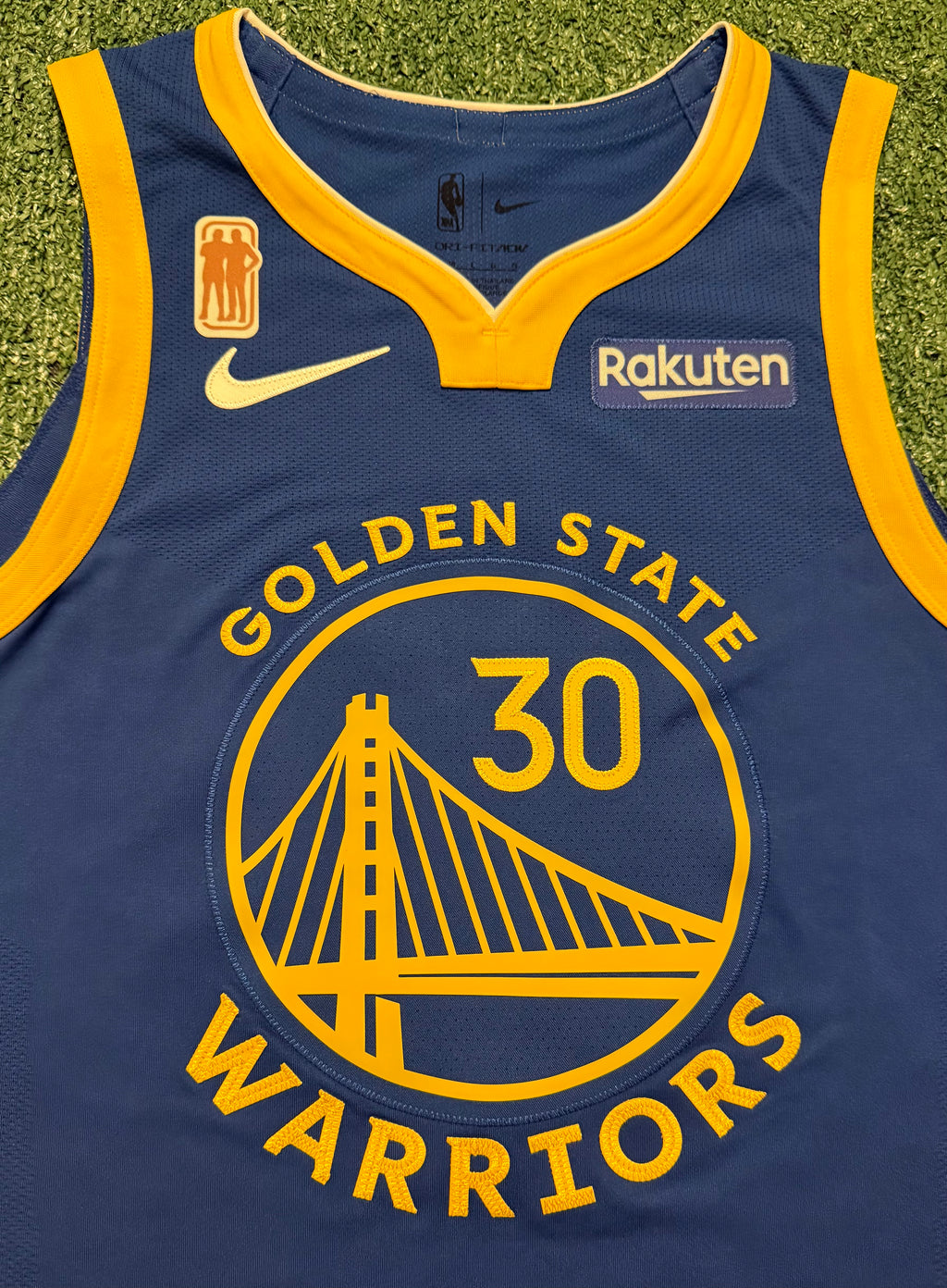 Steph Curry Golden State Warriors Jersey #30 Nike ADV Authentic Blue Size 48 (L) NBA