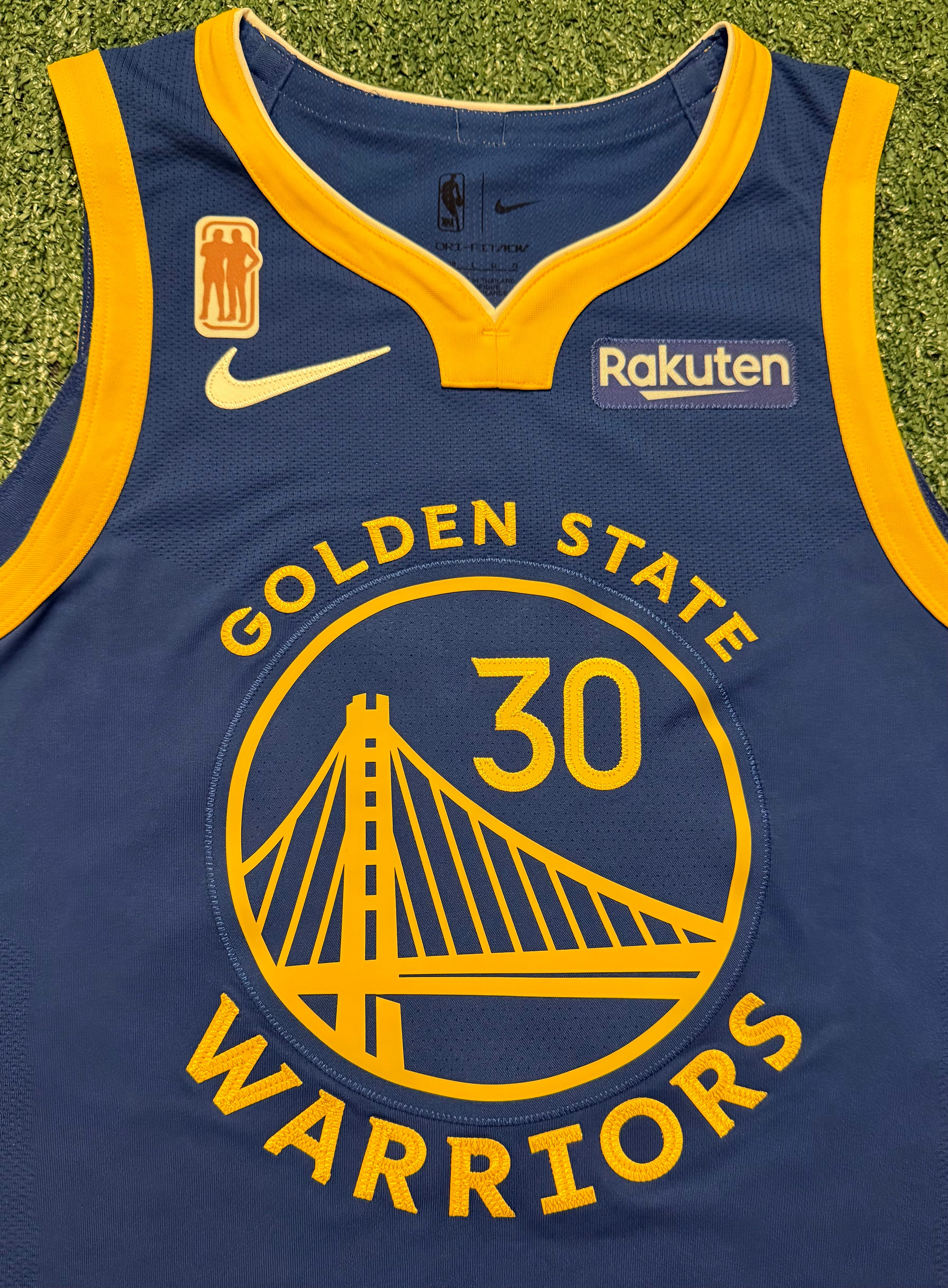 Steph Curry Golden State Warriors Jersey #30 Nike ADV Authentic Blue Size 48 (L) NBA