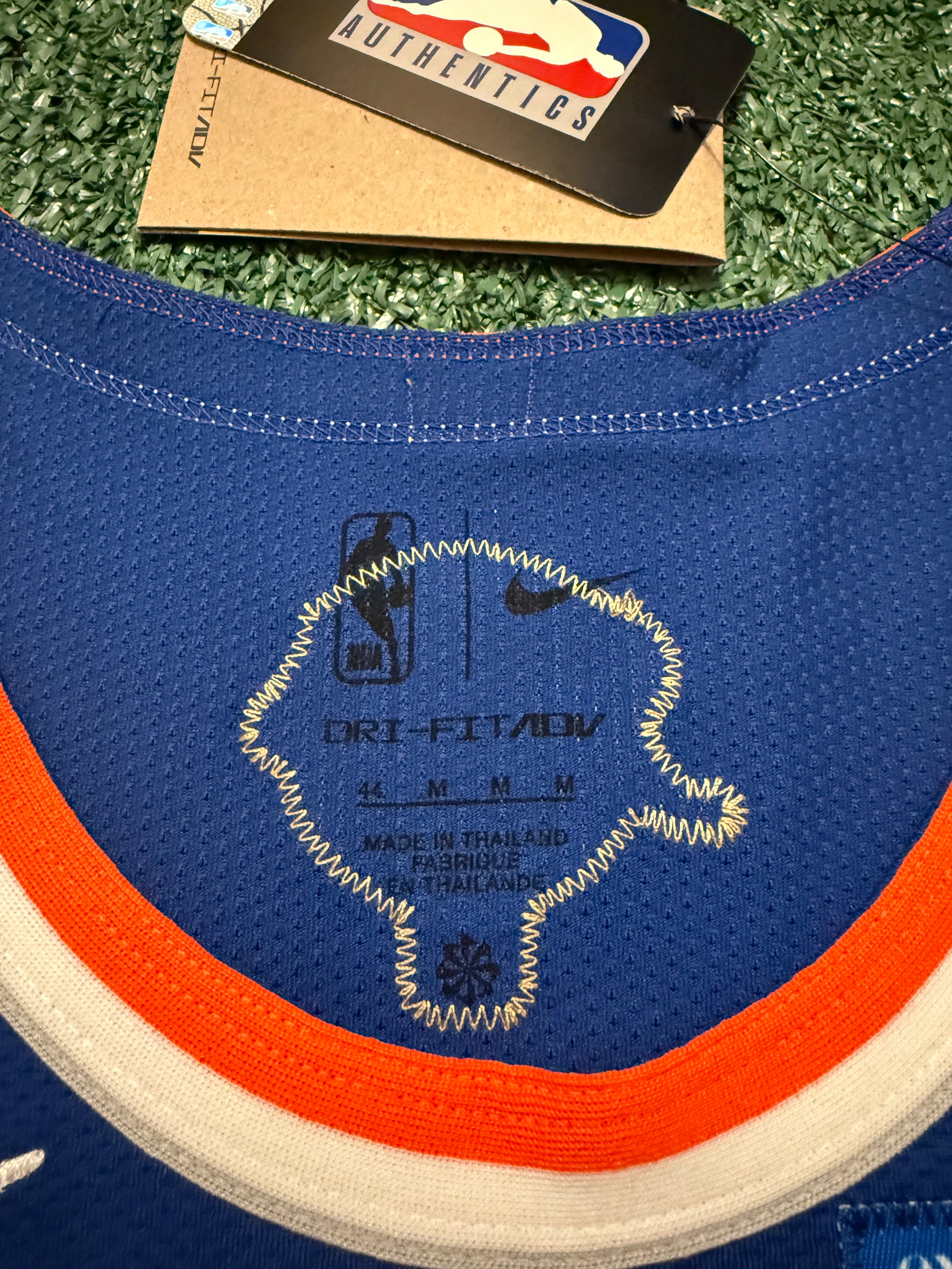 Jalen Brunson New York Knicks Jersey #11 Finals Nike ADV Authentic Blue Size 44 (M) NBA