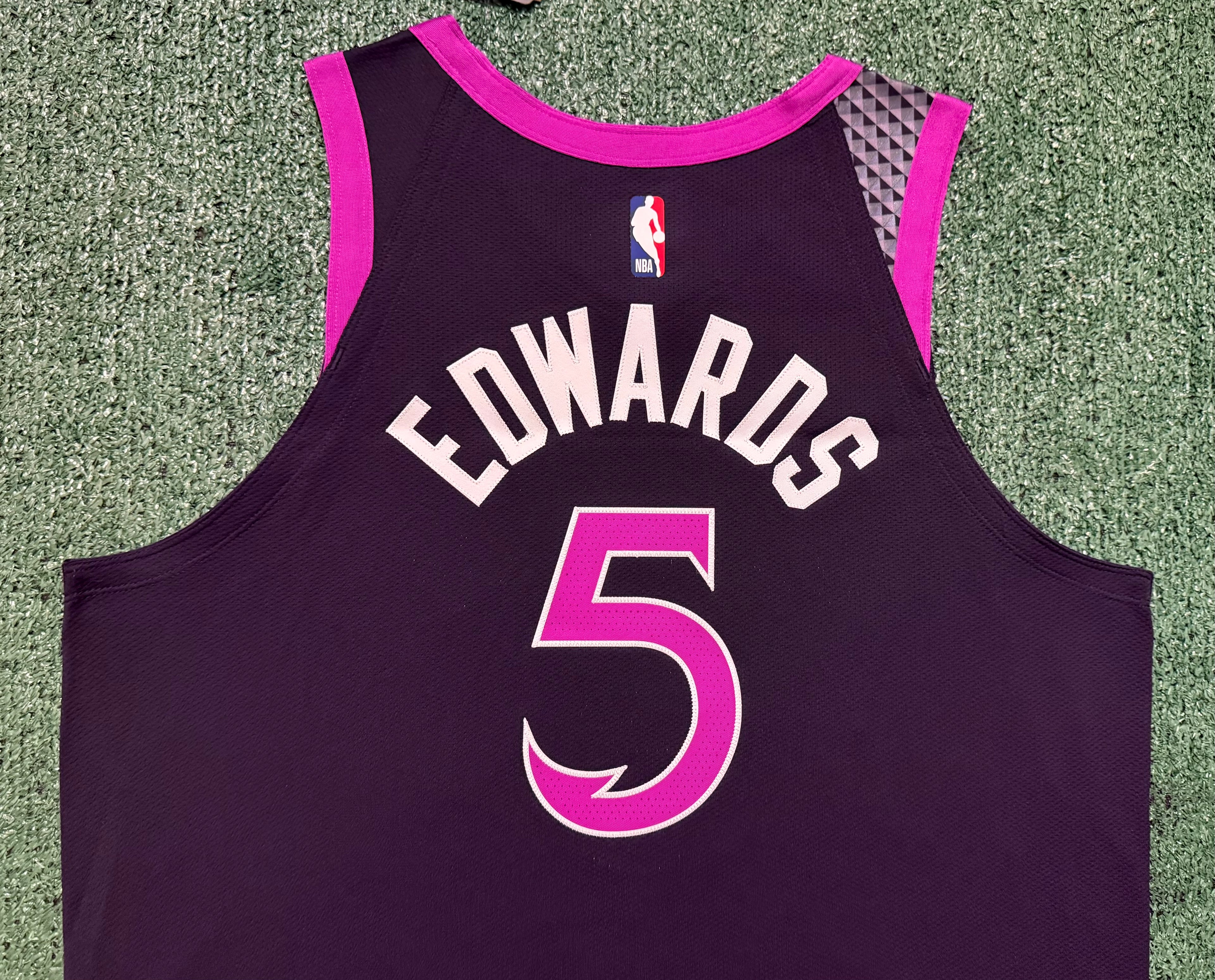 Anthony Edwards Minnesota Timberwolves Jersey #5 Nike ADV Authentic Black Size 48 (L) NBA