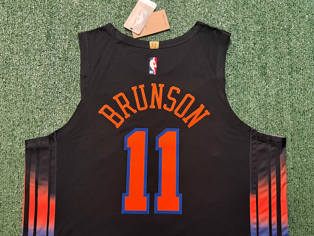 Jalen Brunson New York Knicks Jersey #11 Nike ADV Authentic Black Size 52 (XL) NBA