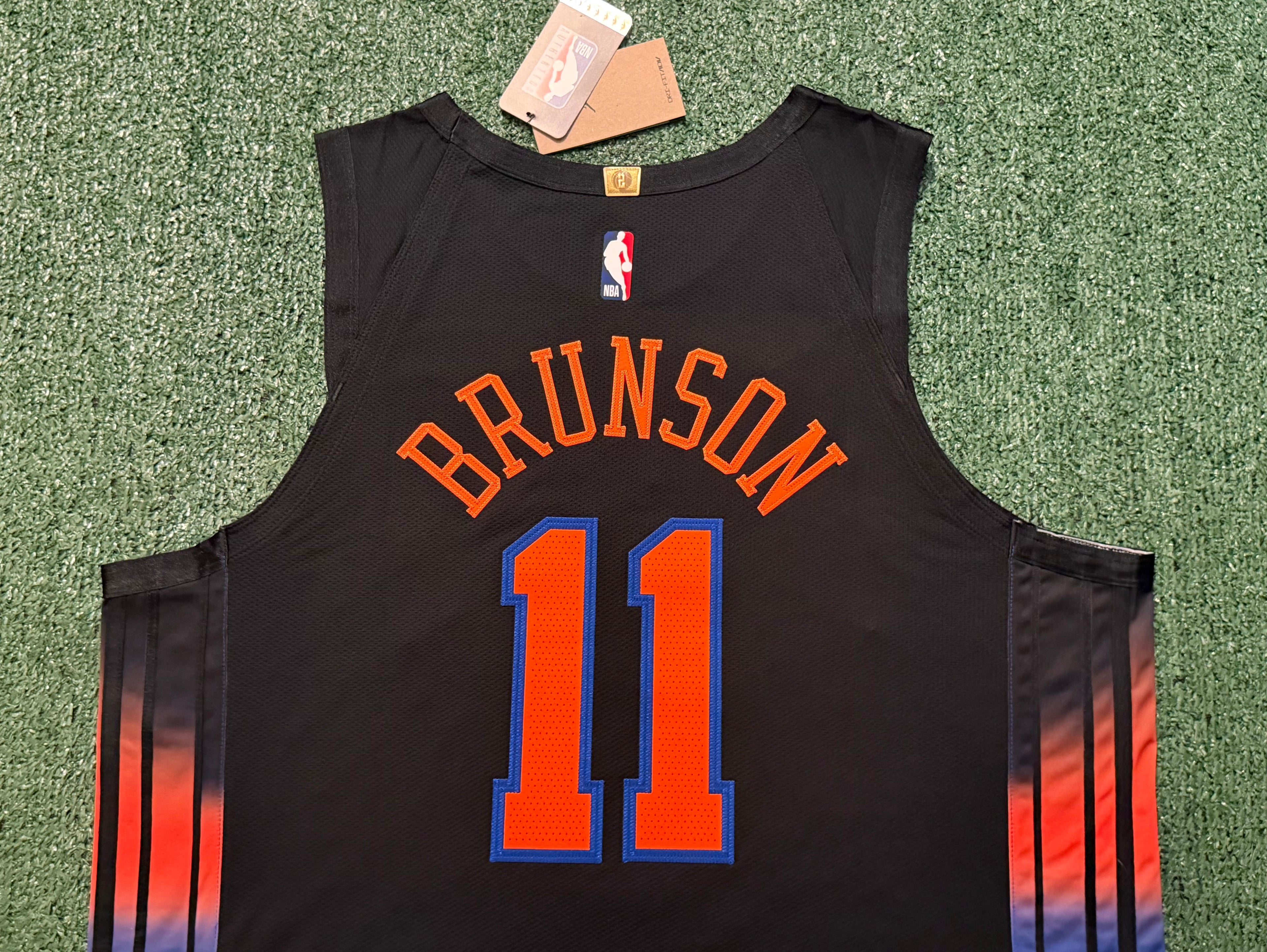 Jalen Brunson New York Knicks Jersey #11 Nike ADV Authentic Black Size 52 (XL) NBA