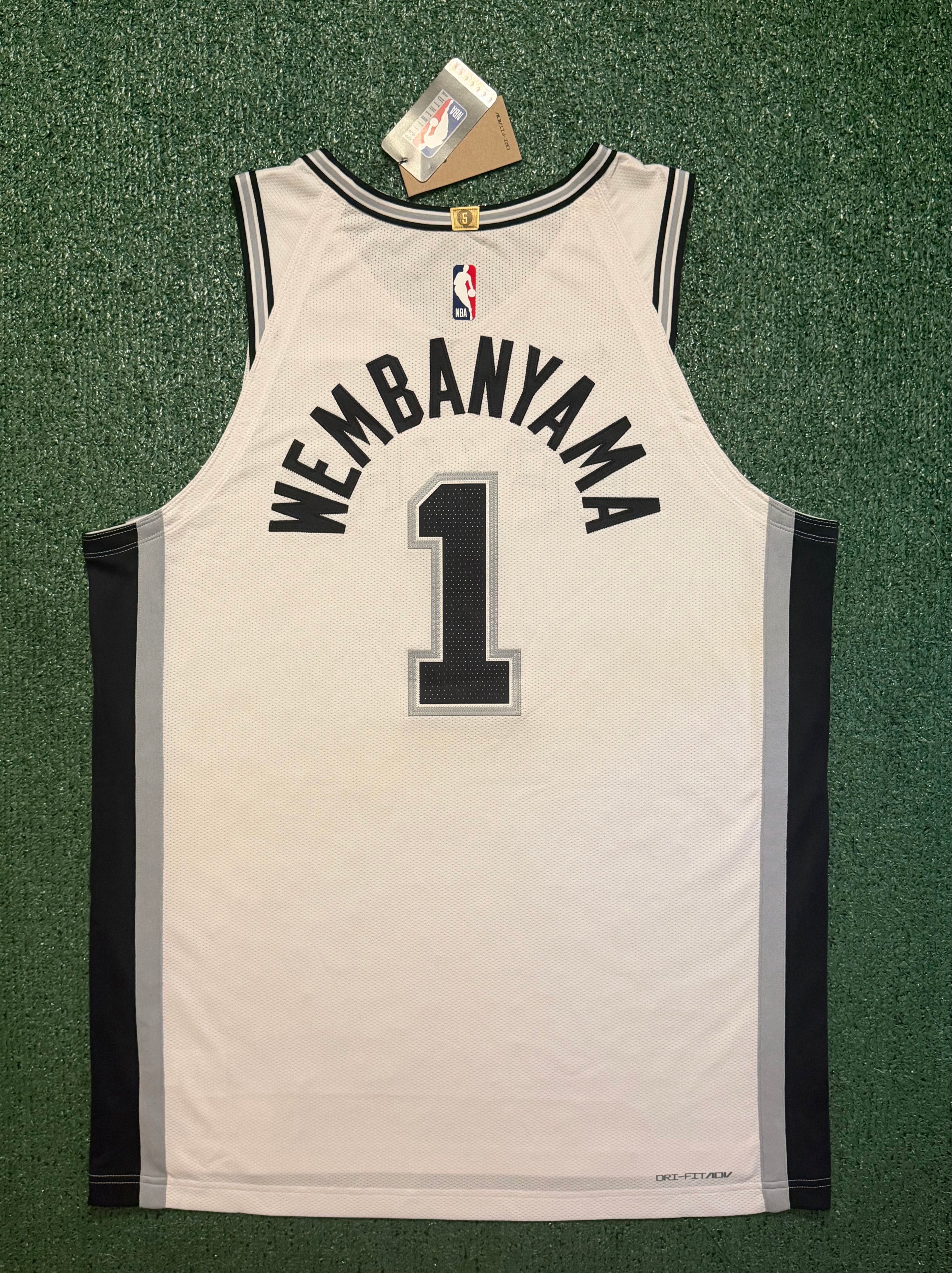 Victor Wembanyama San Antonio Spurs Jersey #1 Nike ADV Authentic White Size 52 (XL) NBA