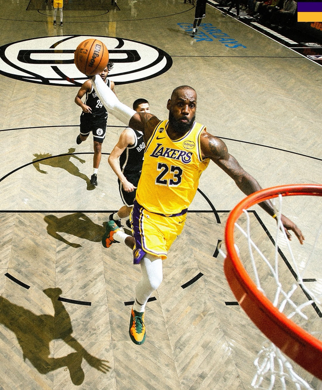 LeBron James Los Angeles Lakers Jersey #23 Nike ADV Authentic Gold Size 48 (L) NBA