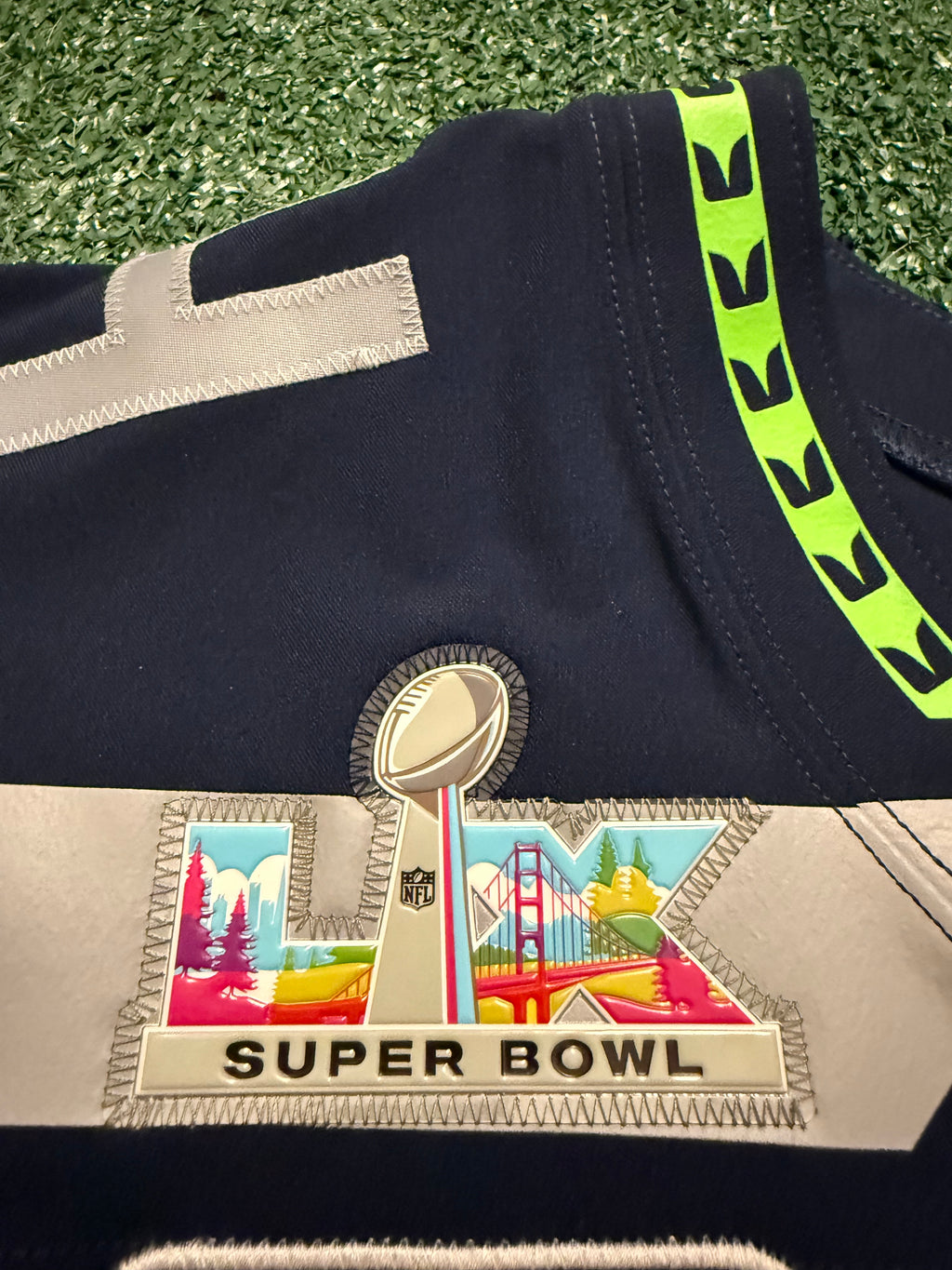 Sam Darnold Seattle Seahawks Jersey #14 Nike Vapor FUSE Elite Navy Size 48 (XL) NFL