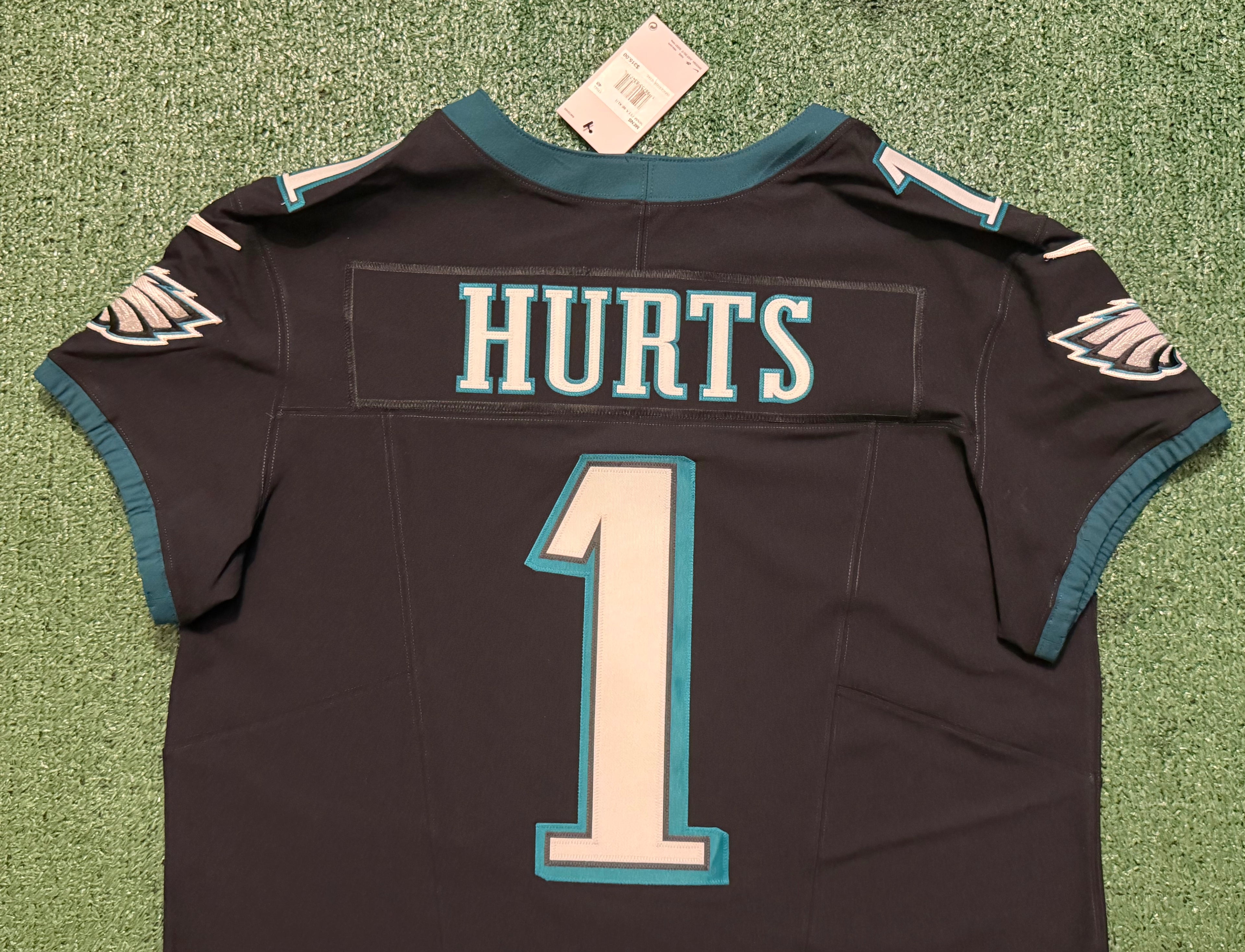 Jalen Hurts Philadelphia Eagles Jersey #1 Nike Vapor FUSE Elite Black size 48 (XL) NFL