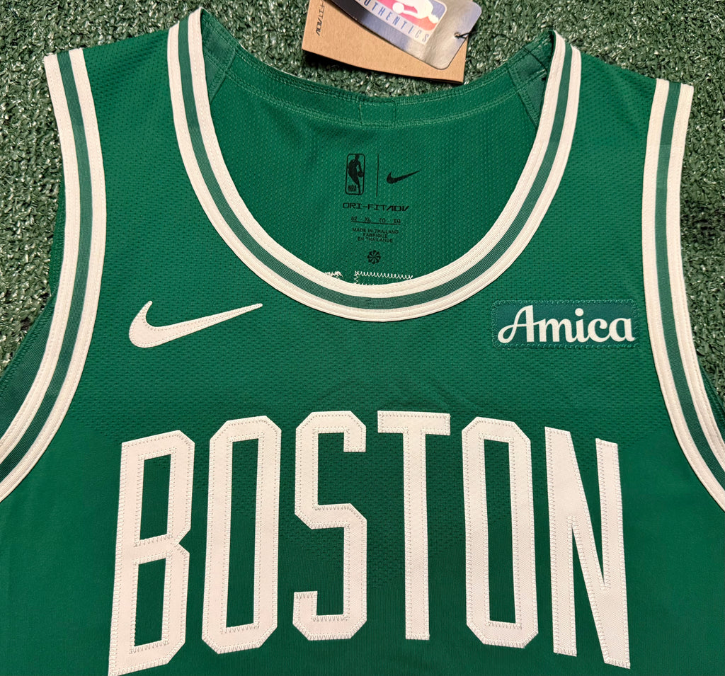 Jayson Tatum Boston Celtics Jersey #0 Nike ADV Authentic Green Size 52 (XL) NBA