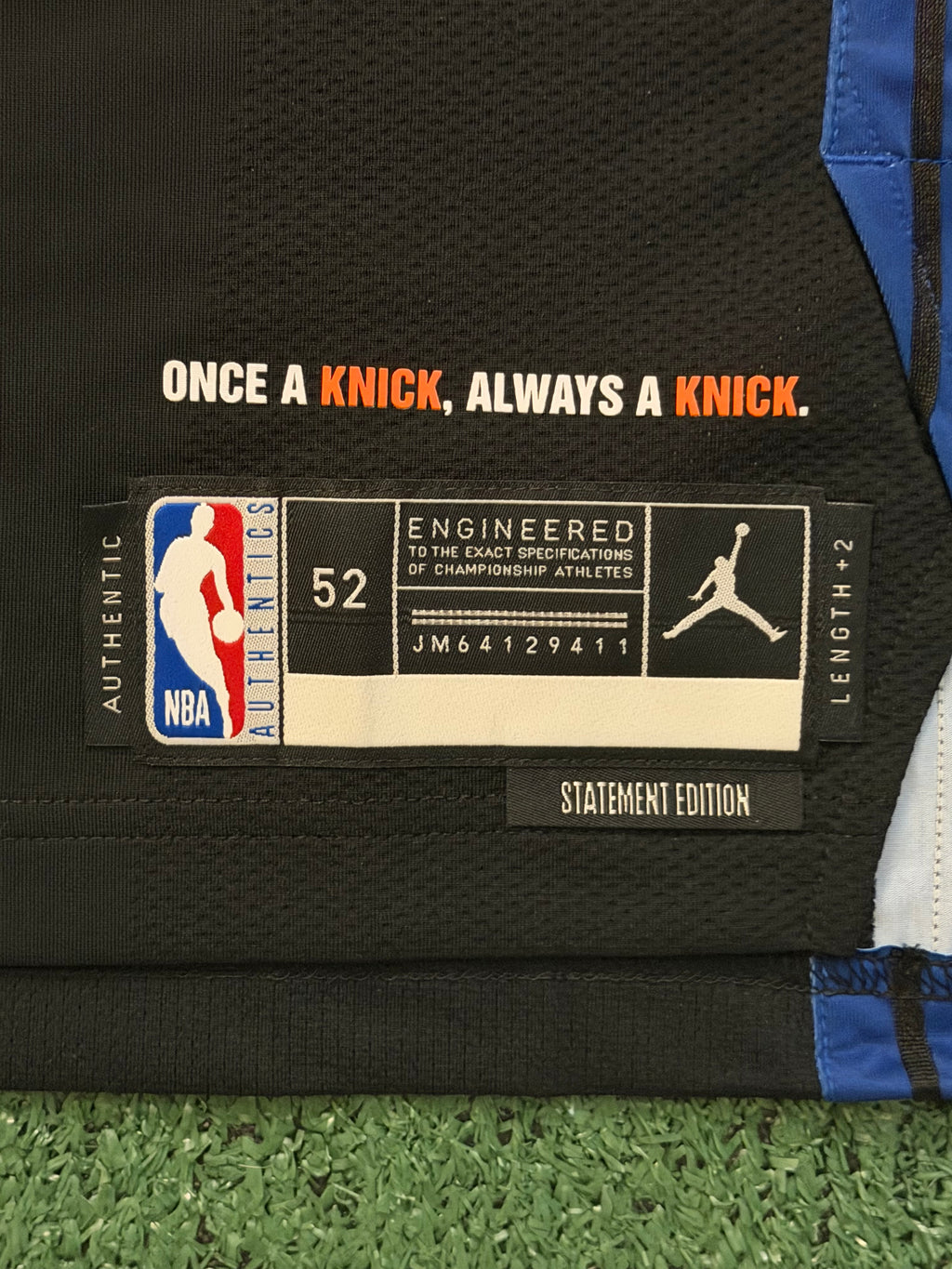 Jalen Brunson New York Knicks Jersey #11 Nike ADV Authentic Black Size 52 (XL) NBA