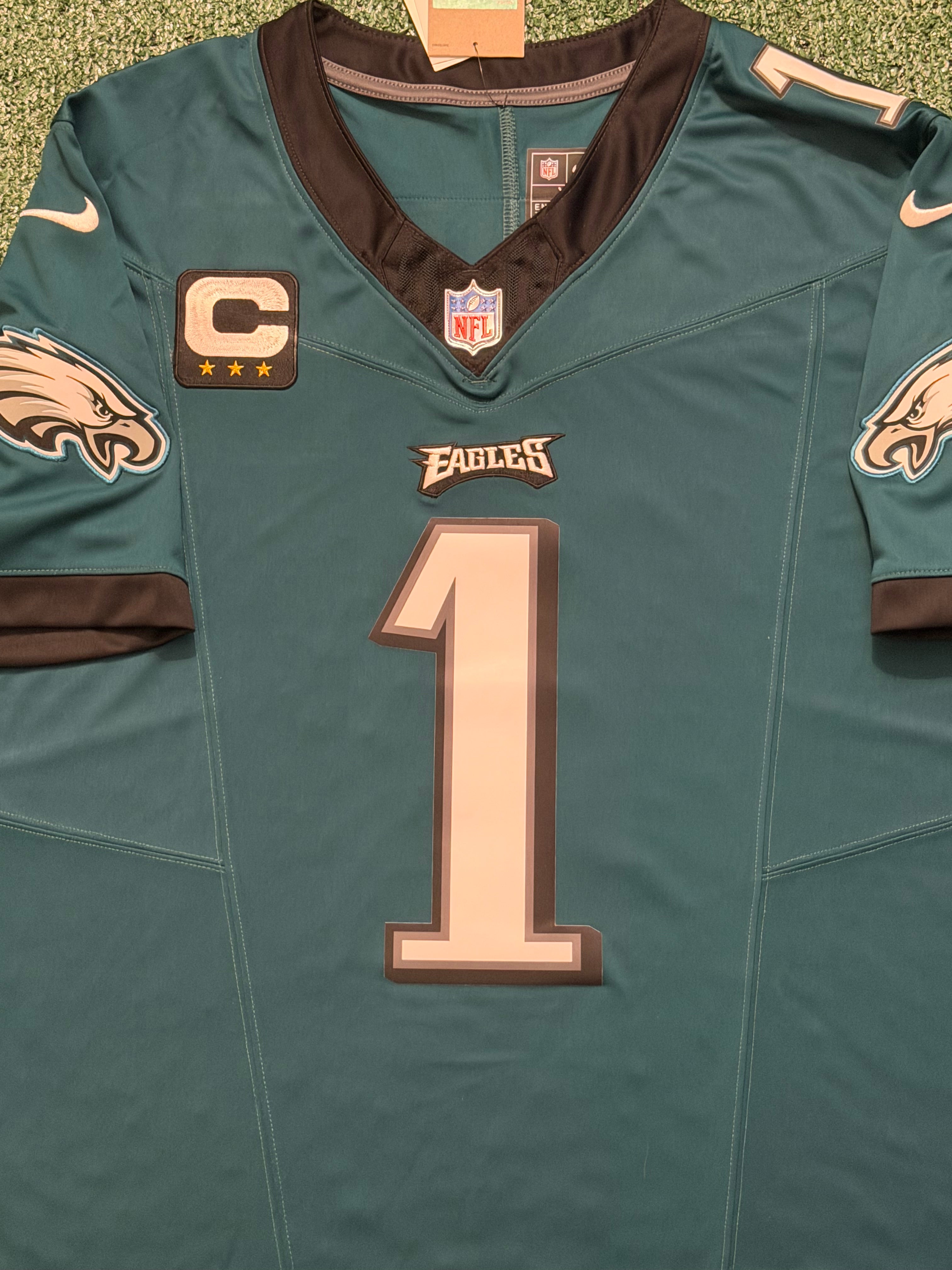 Jalen Hurts Philadelphia Eagles Jersey #1 Nike Vapor FUSE Limited Green size (XL) NFL