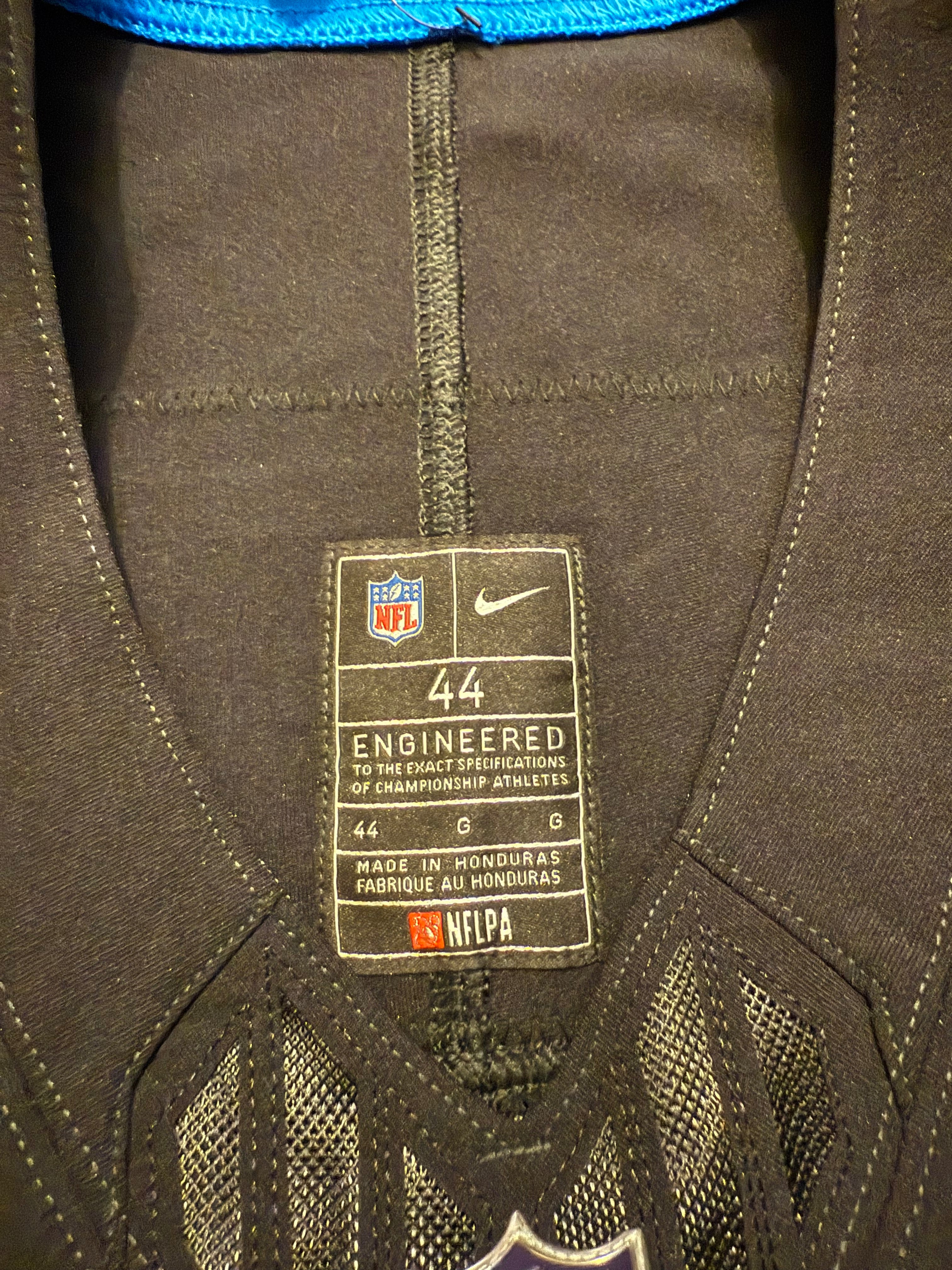 Jared Goff Detroit Lions Jersey #16  Nike Vapor FUSE Elite Black Size 44 (Large) NFL
