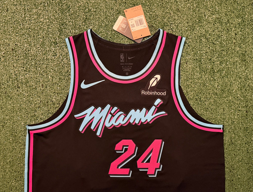 Norman Powell Miami Heat Jersey Nike ADV Authentic Black Size 48 (Large) NBA