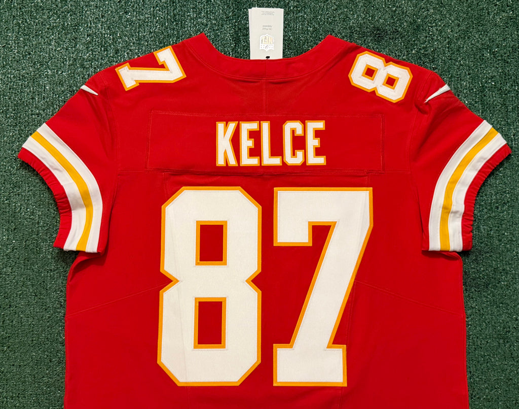 Travis Kelce Kansas City Chiefs Jersey #87 Nike Vapor Fuse Elite Red Size 48 (XL) NFL