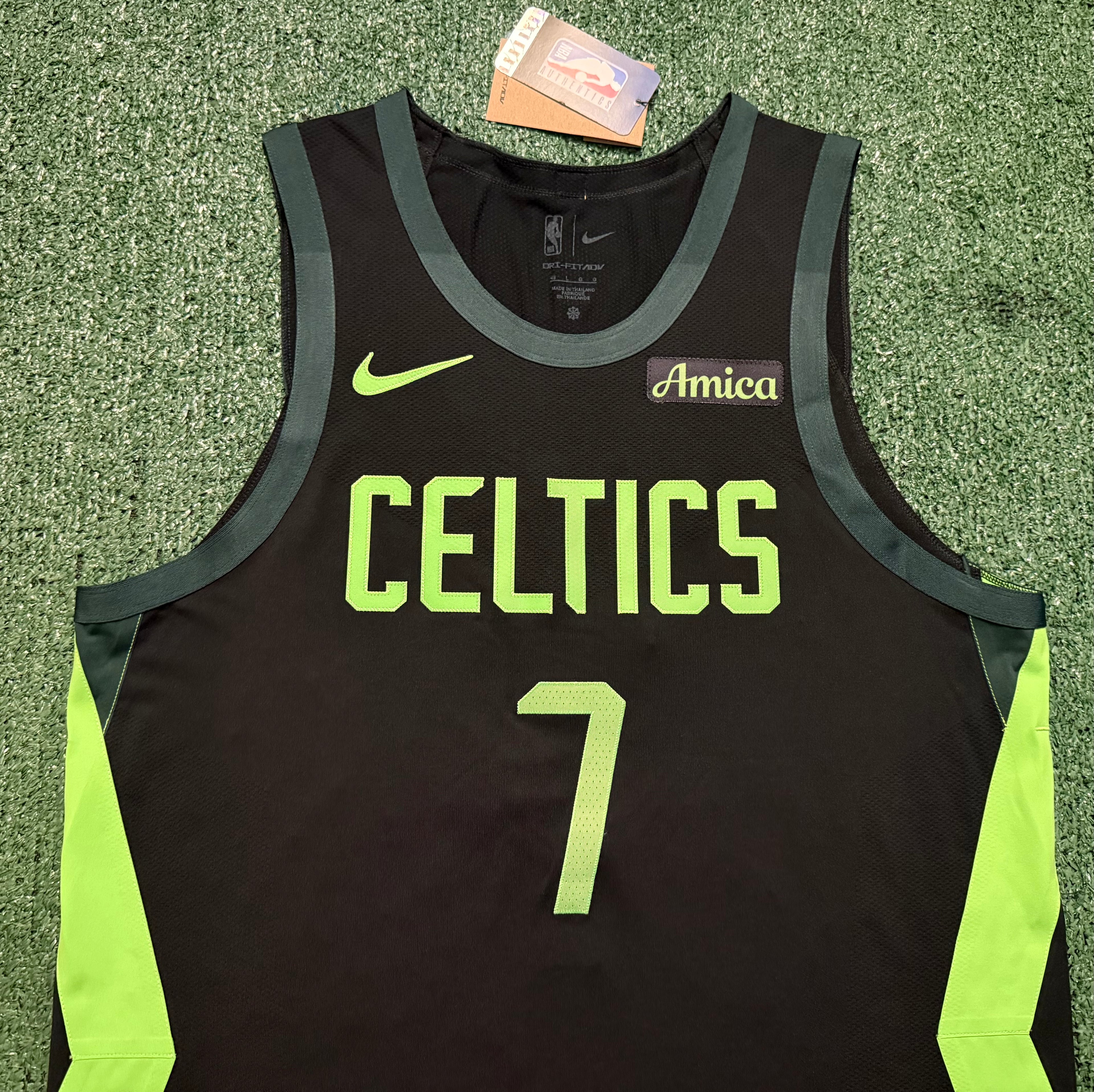 Jaylen Brown Boston Celtics Jersey Nike ADV Authentic Black  Size 48 (Large) NBA