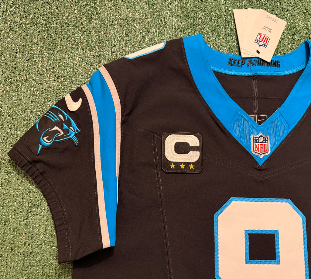 Bryce Young Carolina Panthers Jersey #9 Nike Vapor FUSE Elite Black Size 44 (Large) NFL