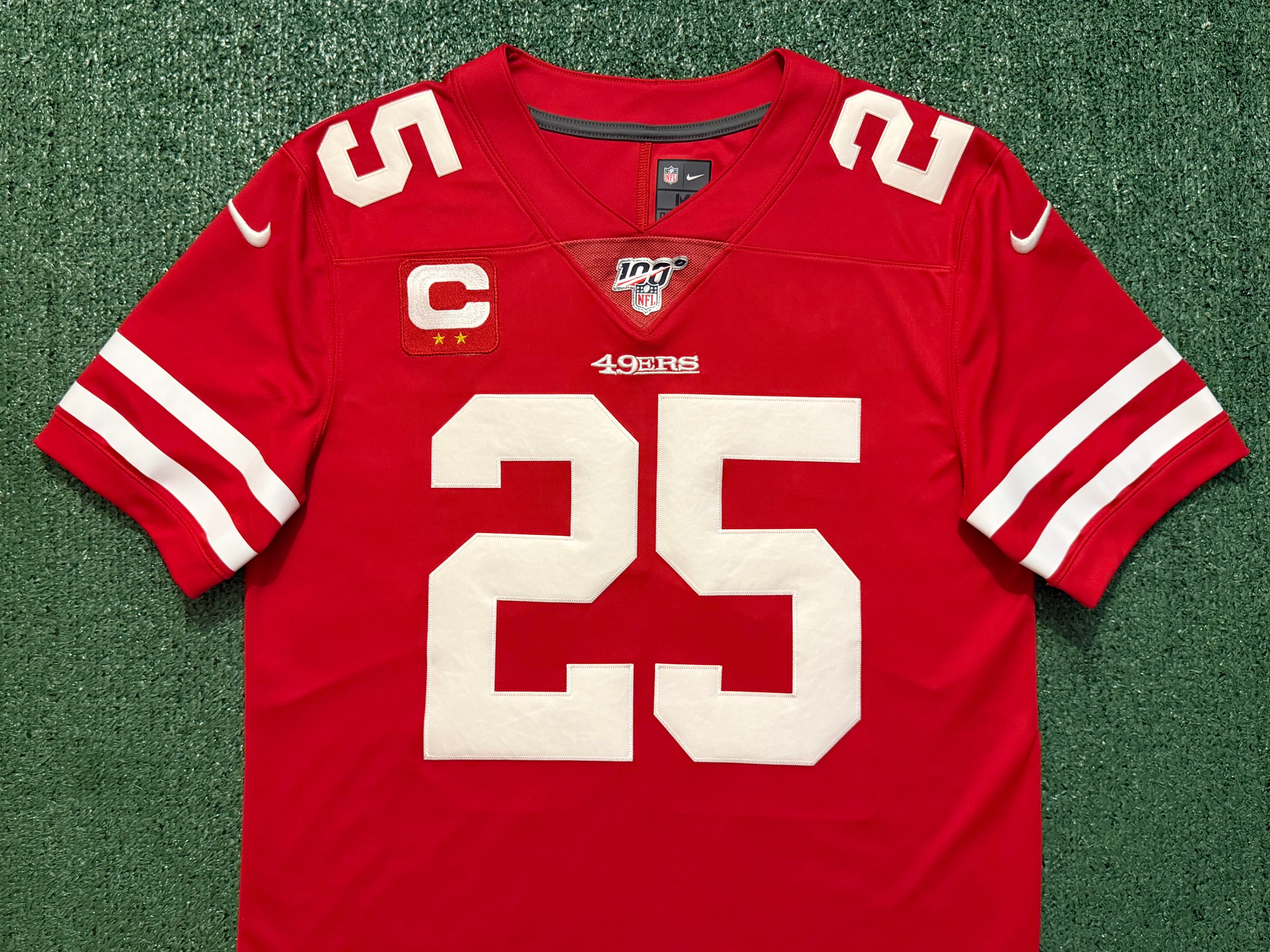 Richard Sherman San Francisco 49ers Jersey #25 Nike Vapor Limited Red Size (Medium) NFL