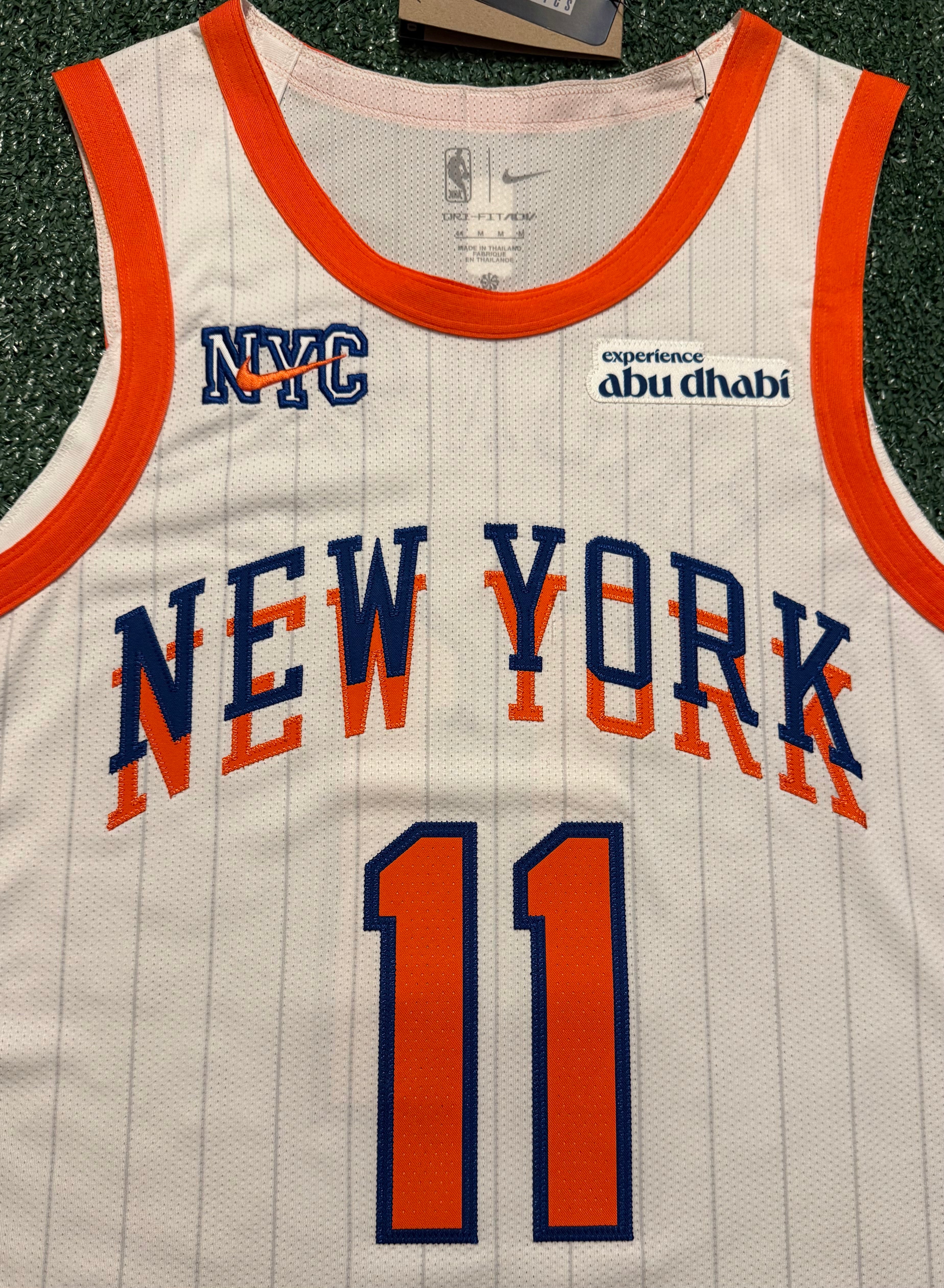 Jalen Brunson New York Knicks Jersey #11 Nike ADV Authentic White Size 44 (M) NBA