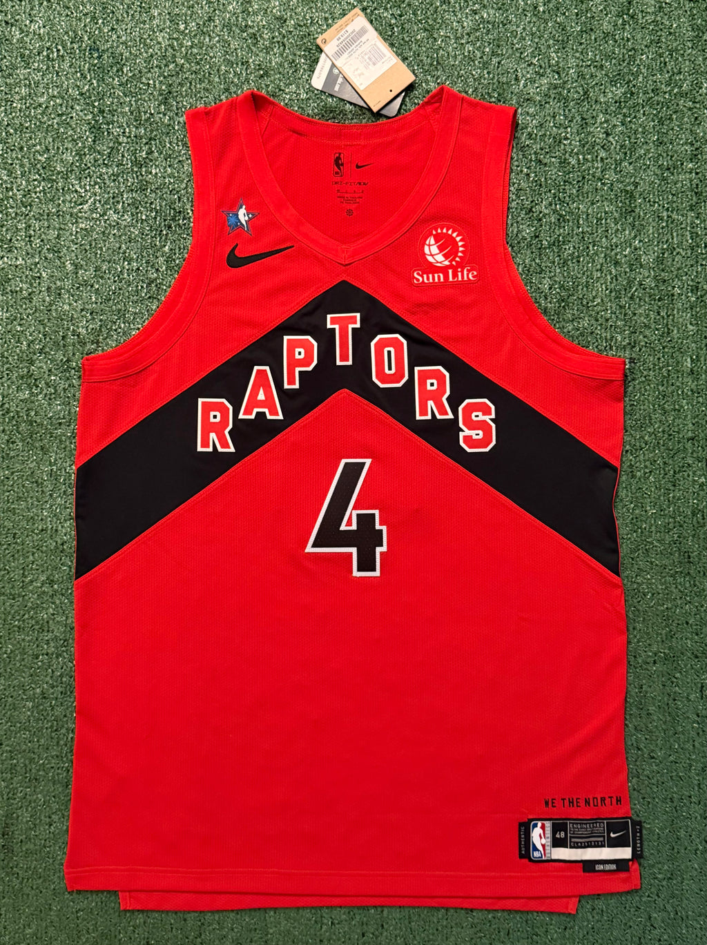 Scottie Barnes Toronto Raptors Jersey #4 Nike ADV Authentic Red Size 48 (Large) NBA