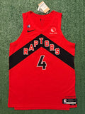 Scottie Barnes Toronto Raptors Jersey #4 Nike ADV Authentic Red Size 48 (Large) NBA