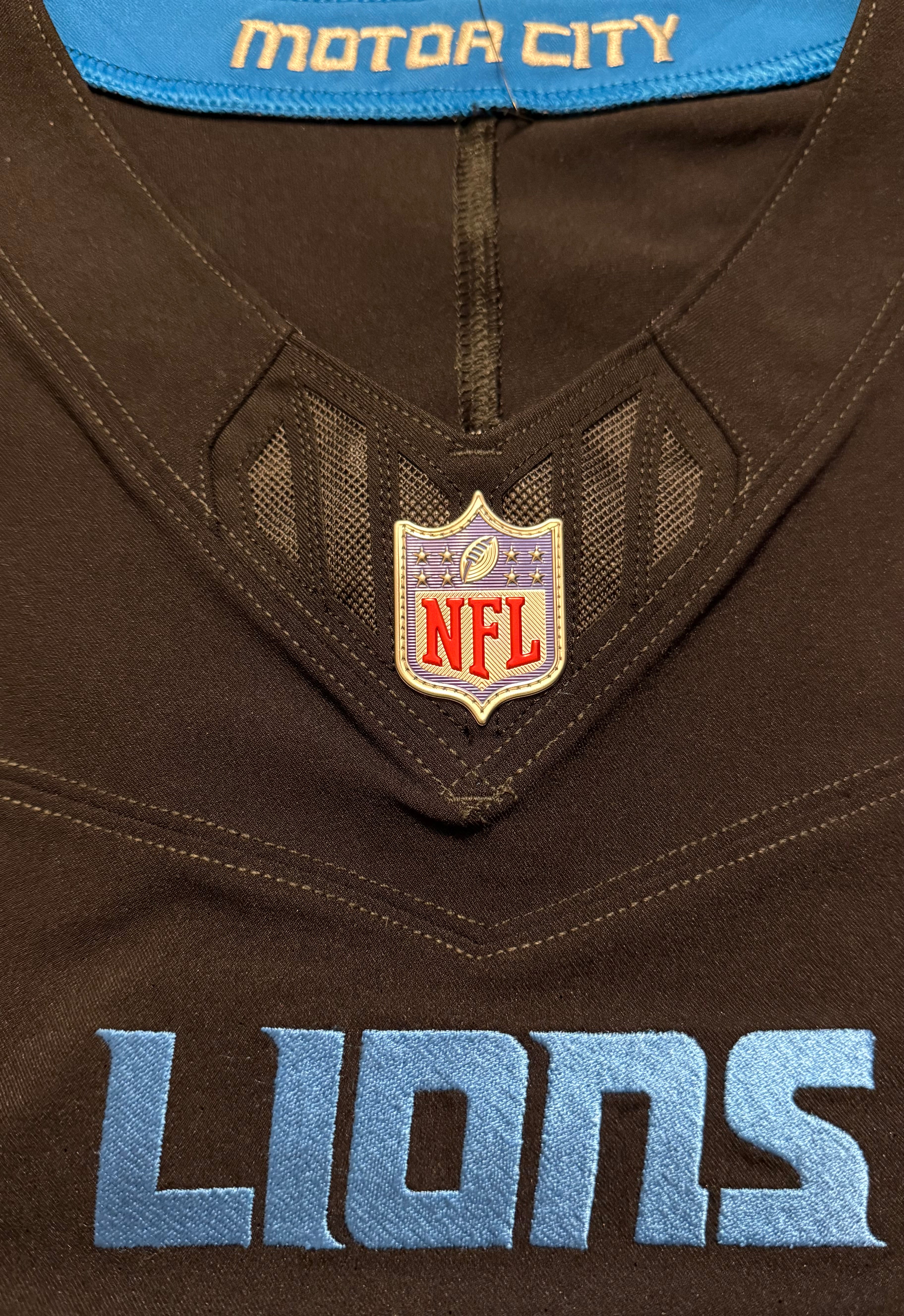 Jared Goff Detroit Lions Jersey #16  Nike Vapor FUSE Elite Black Size 44 (Large) NFL