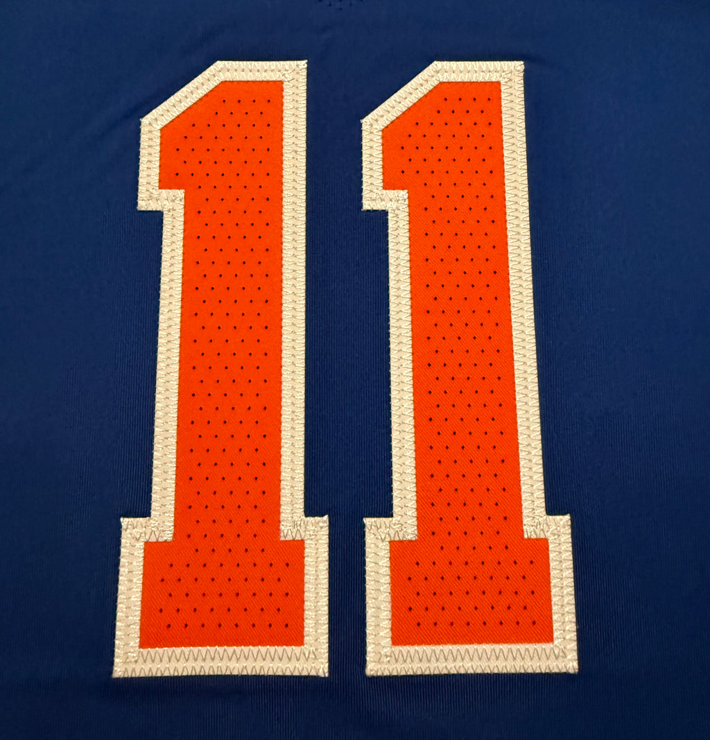 Jalen Brunson New York Knicks Jersey #11 Finals Nike ADV Authentic Blue Size 44 (M) NBA