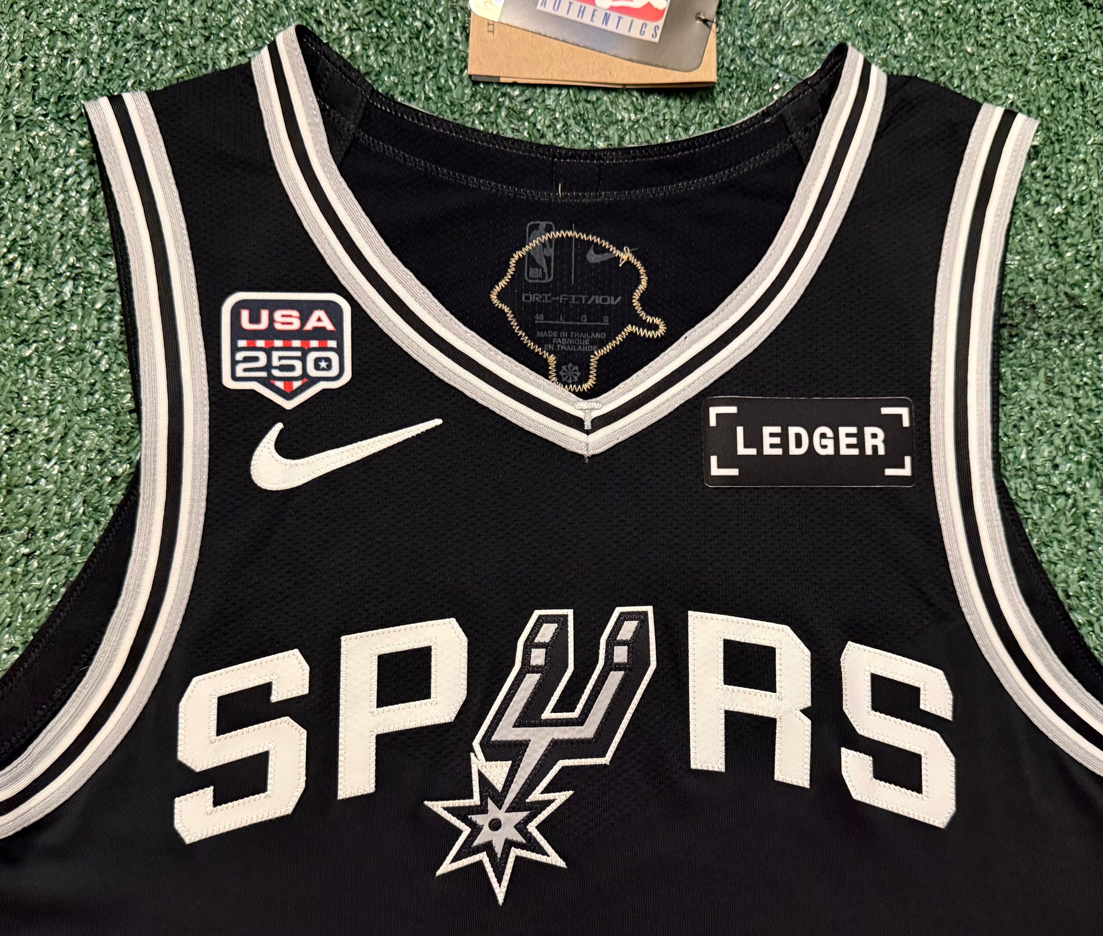 Victor Wembanyama San Antonio Spurs Jersey #1 Nike ADV Authentic Black Size 48 (L) NBA