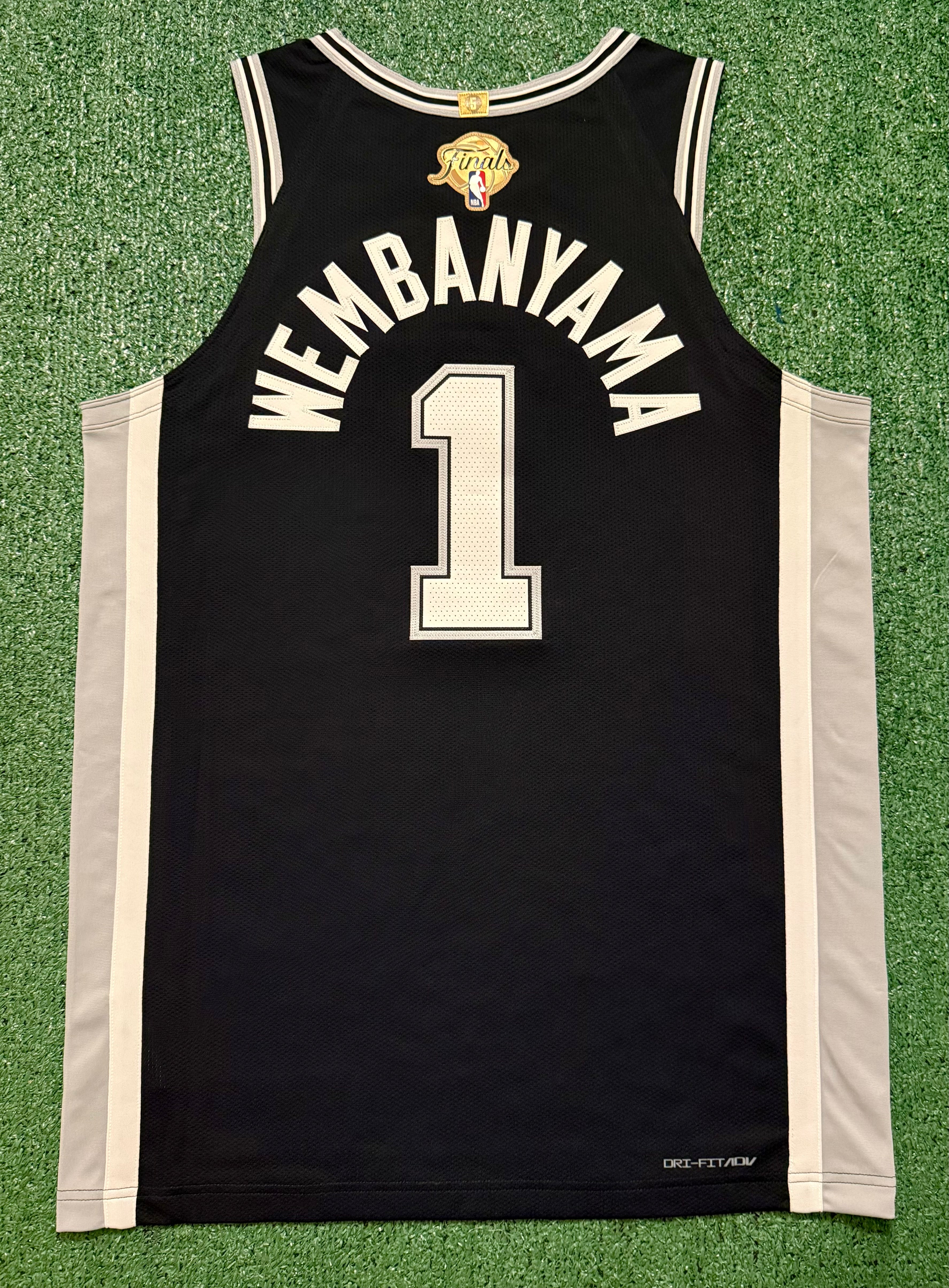 Victor Wembanyama San Antonio Spurs Jersey #1 Nike ADV Authentic Black Size 48 (L) NBA