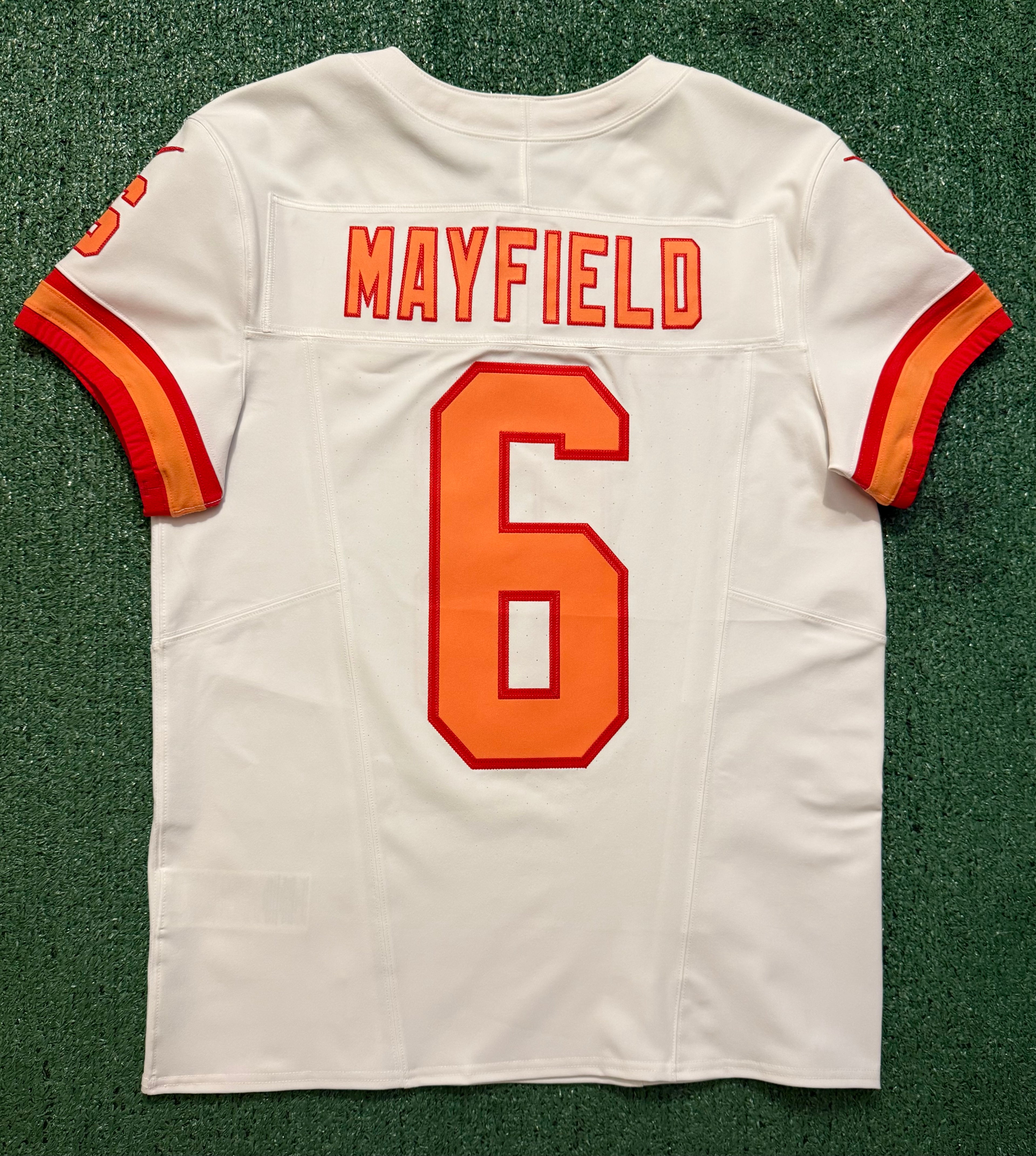 Baker Mayfield Tampa Bay Buccaneers Jersey #6 Nike Vapor FUSE Elite White Creamsicle size 40 (Medium) NFL