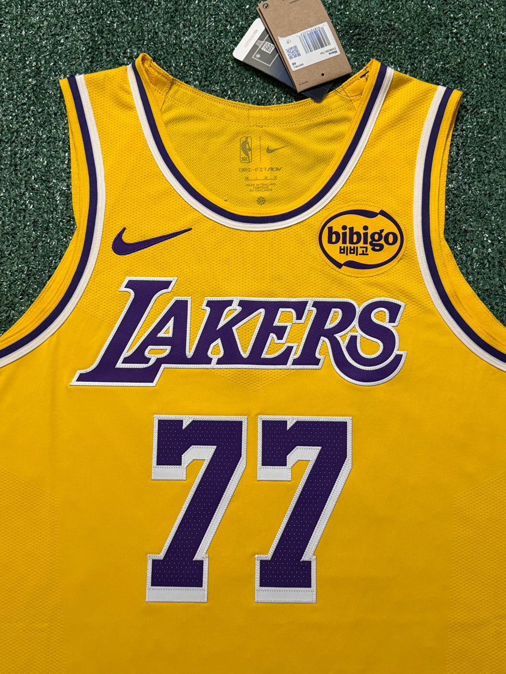 Luka Doncic Los Angeles Lakers Jersey #77 Nike ADV Authentic Gold Size 48 (L) NBA
