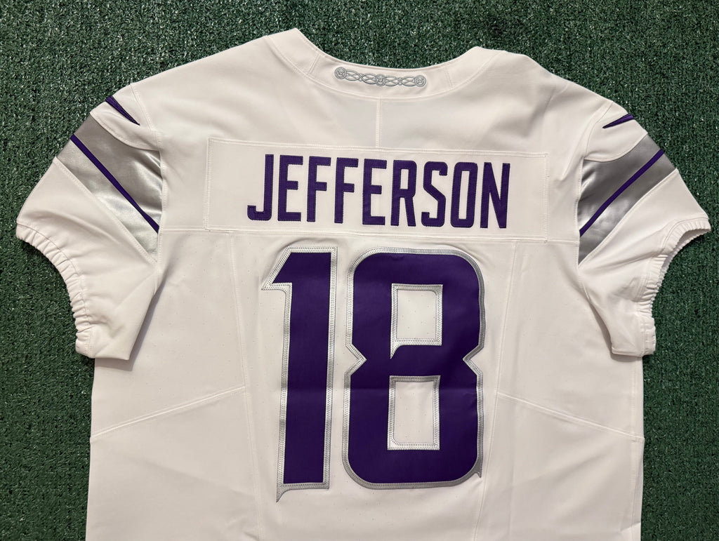 Justin Jefferson Minnesota Vikings Jersey #18 Nike Vapor FUSE Elite White Size 48 (XL) NFL