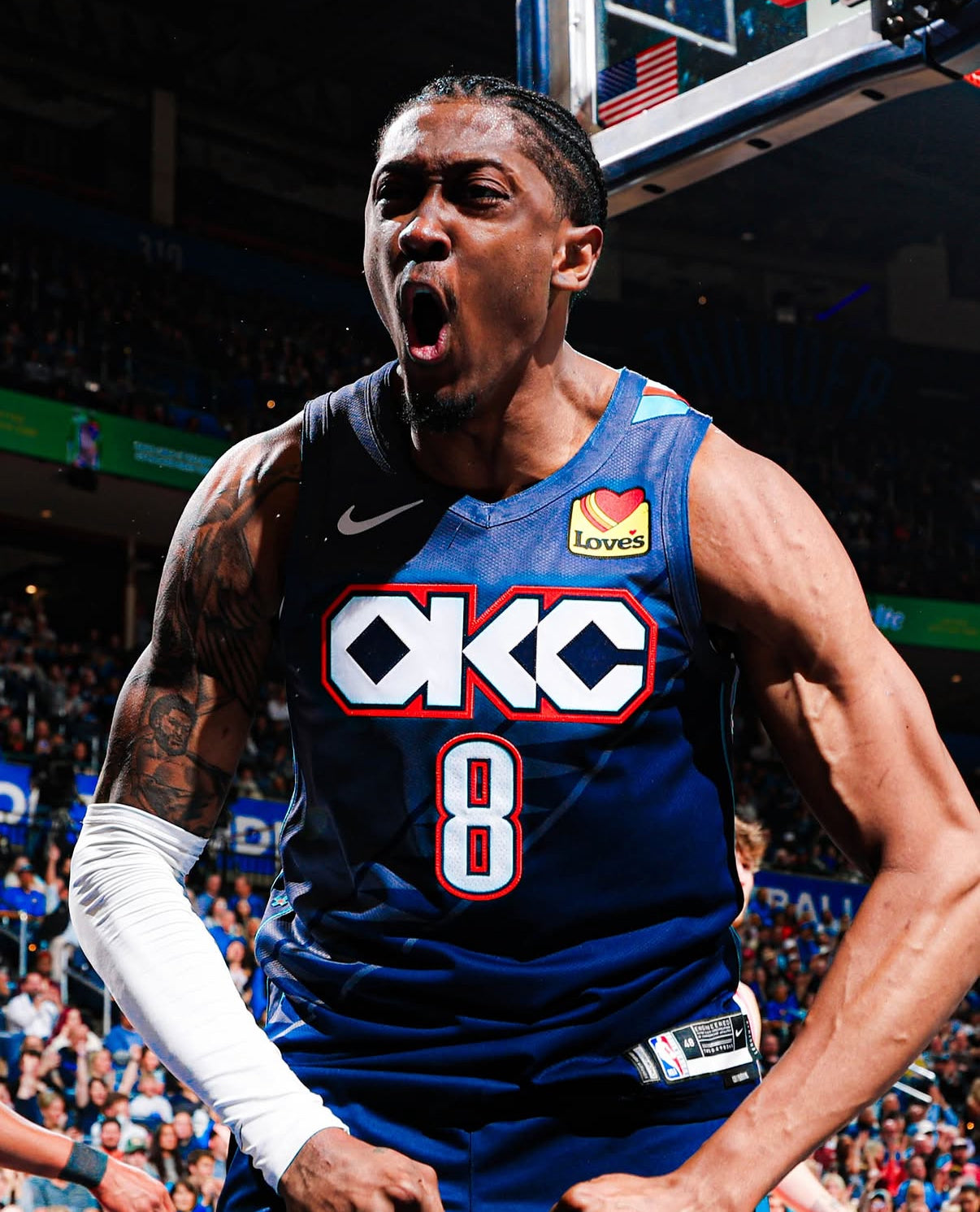 Jalen Williams Oklahoma City Thunder Jersey #8 Nike ADV Authentic Blue Size 44 (M) NBA