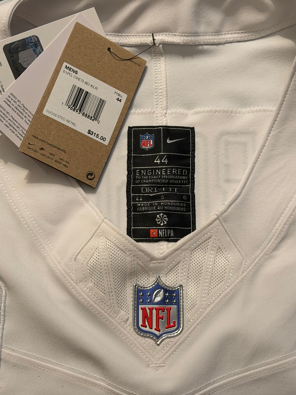 Maxx Crosby Las Vegas Raiders Jersey #98 Nike Vapor Fuse Elite White Size 44 (L) NFL