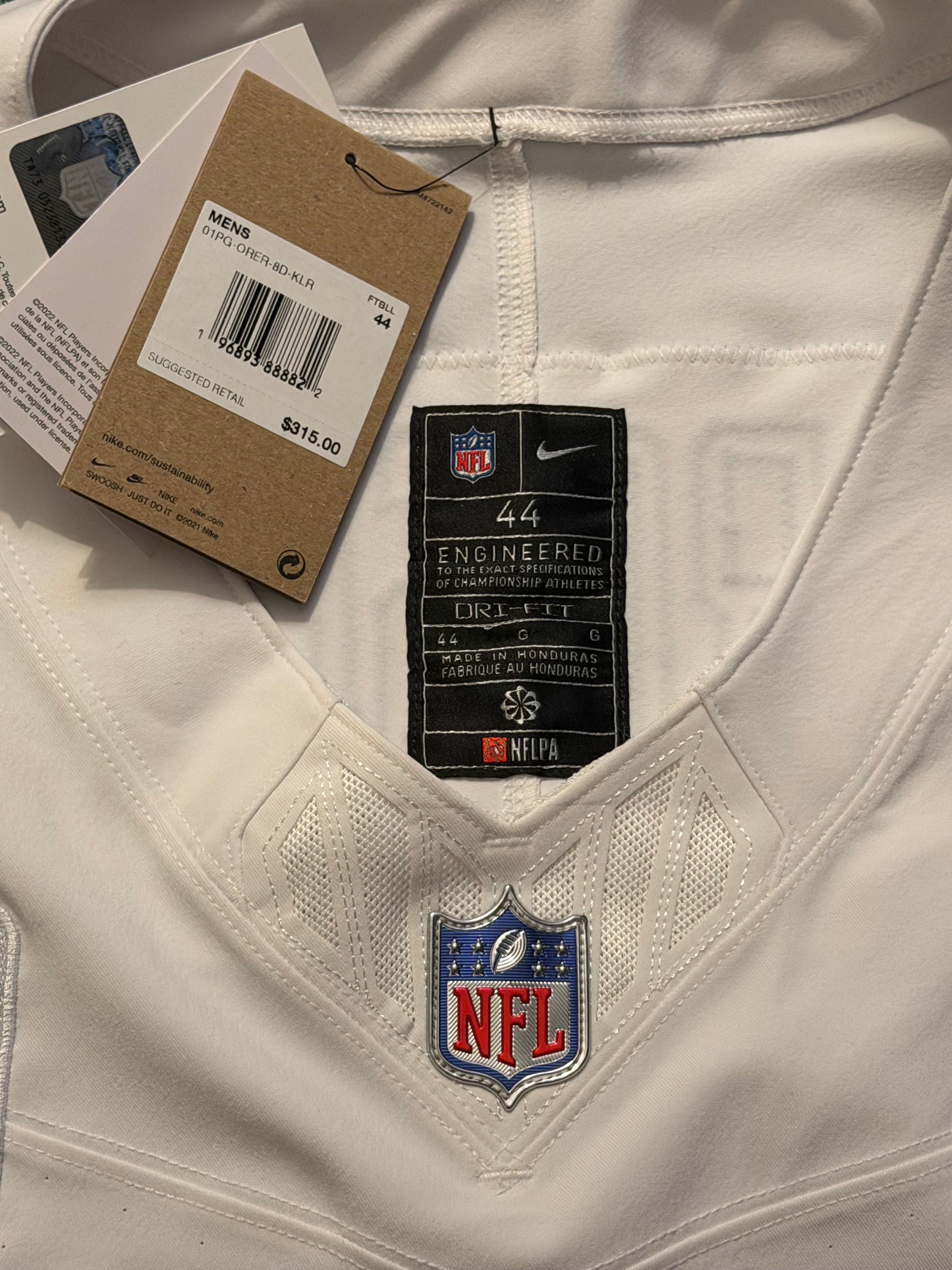 Maxx Crosby Las Vegas Raiders Jersey #98 Nike Vapor Fuse Elite White Size 44 (L) NFL