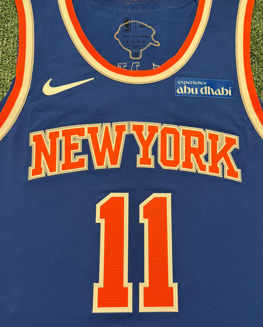 Jalen Brunson New York Knicks Jersey #11 Finals Nike ADV Authentic Blue Size 52 (XL) NBA