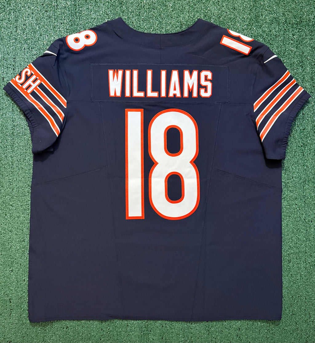 Caleb Williams Chicago Bears Jersey #18 Nike Vapor FUSE Elite Navy Size 52 (XXL) NFL