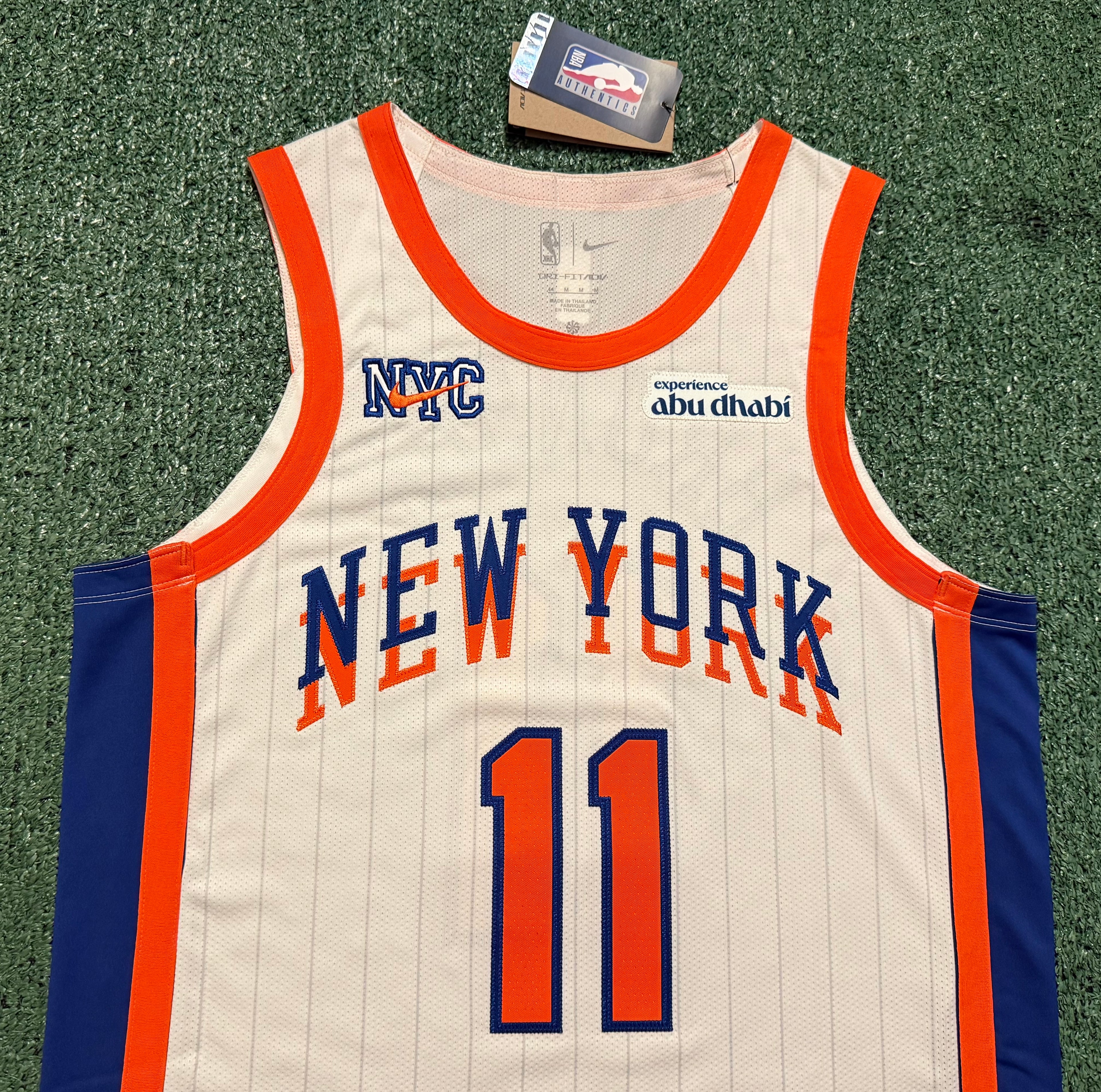 Jalen Brunson New York Knicks Jersey #11 Nike ADV Authentic White Size 44 (M) NBA