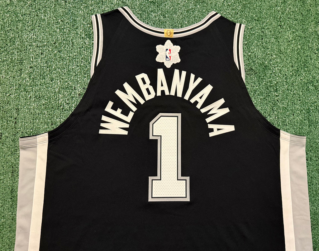 Victor Wembanyama San Antonio Spurs Jersey #1 Nike ADV Authentic Black Size 56 (XXL) NBA