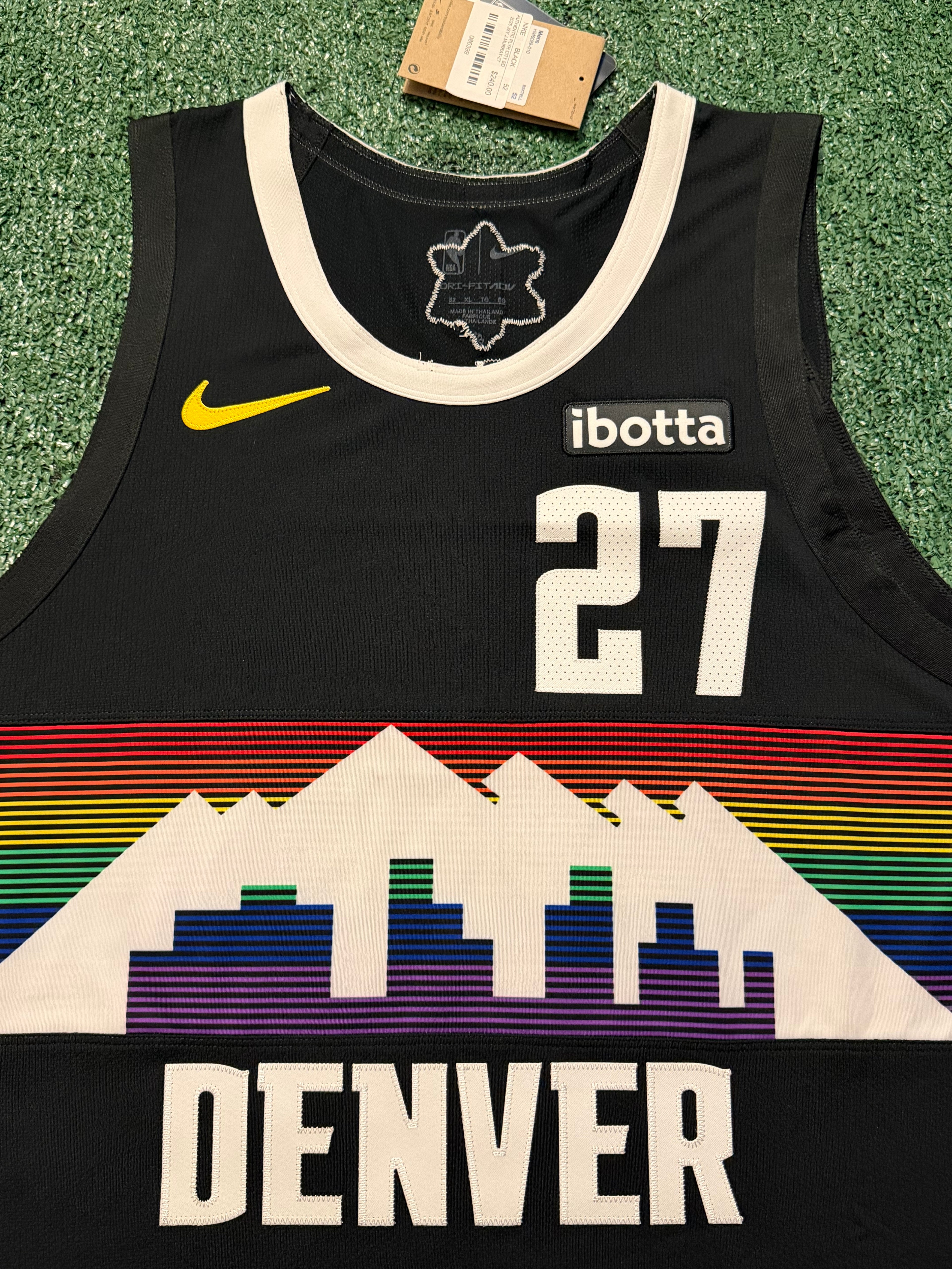 Jamal Murray Denver Nuggets Jersey #27 Nike ADV Authentic Black Size 52 (XL) NBA