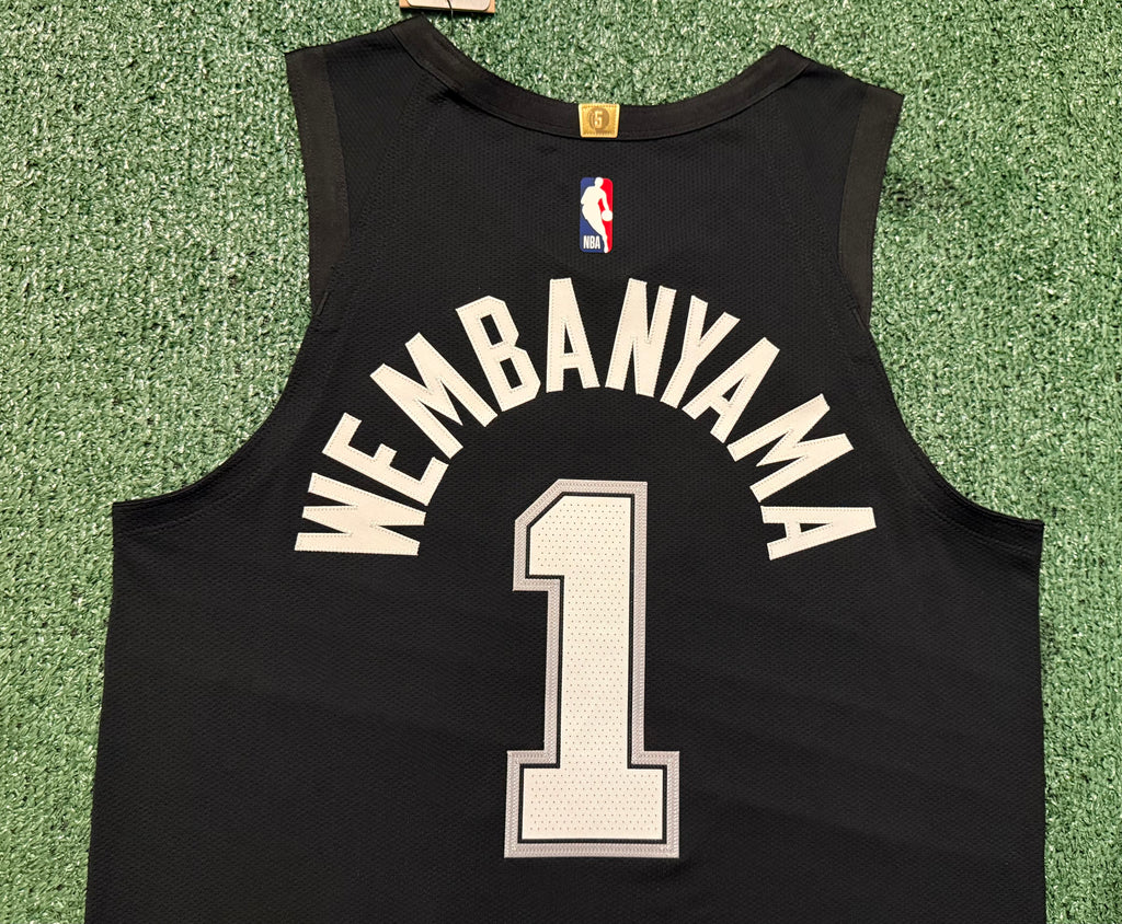 Victor Wembanyama San Antonio Spurs Jersey #1 Nike ADV Authentic Black Size 44 (M) NBA