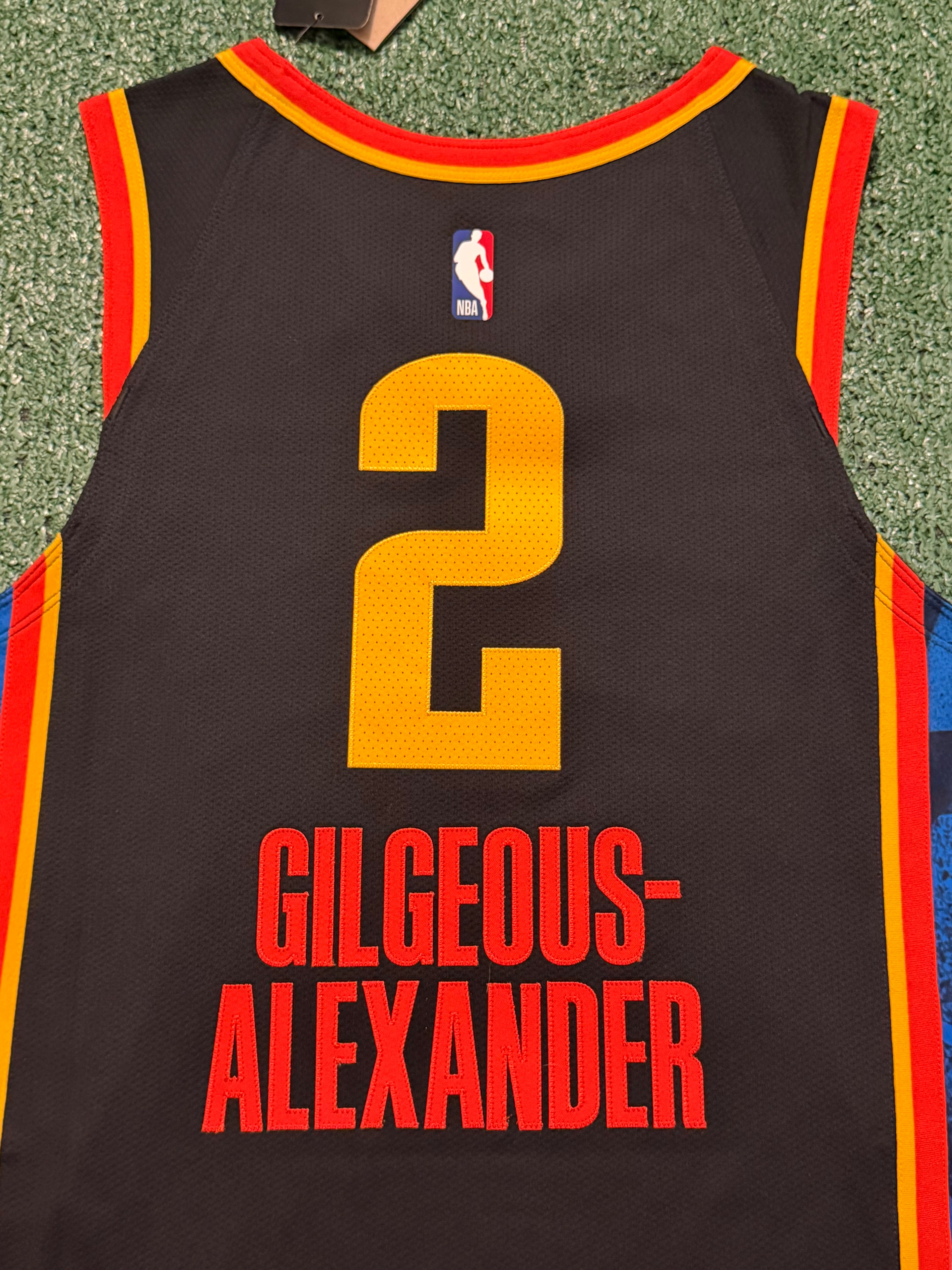 Shai Gilgeous-Alexander Oklahoma City Thunder Jersey #2 Nike ADV Authentic Black Size 44 (M) NBA