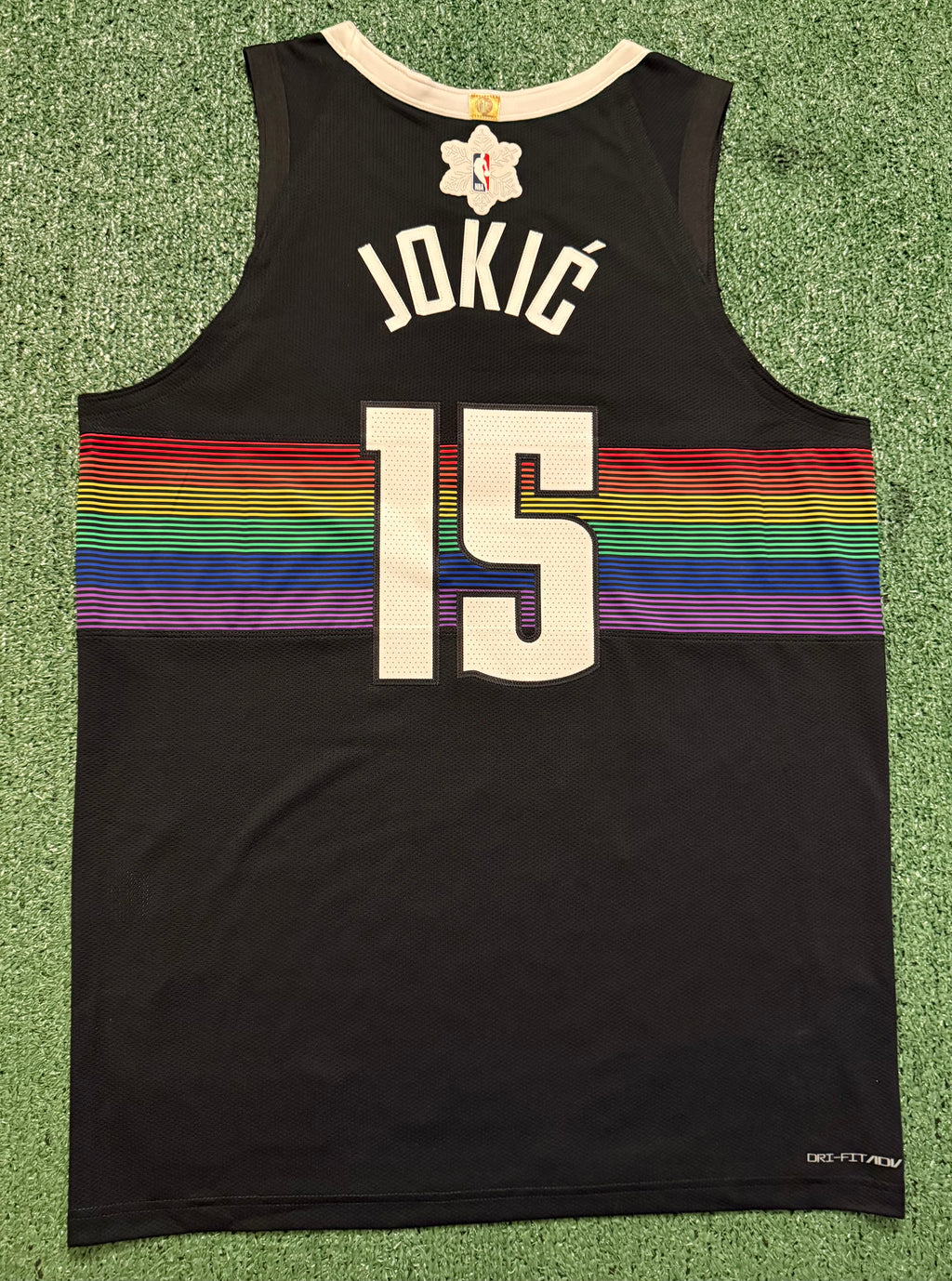 Nikola Jokic Denver Nuggets Jersey #15 Nike ADV Authentic Black Size 48 (L) NBA