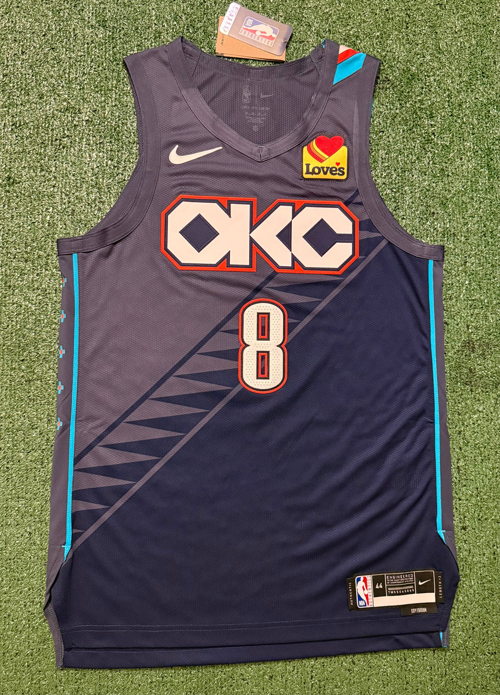 Jalen Williams Oklahoma City Thunder Jersey #8 Nike ADV Authentic Blue Size 44 (M) NBA