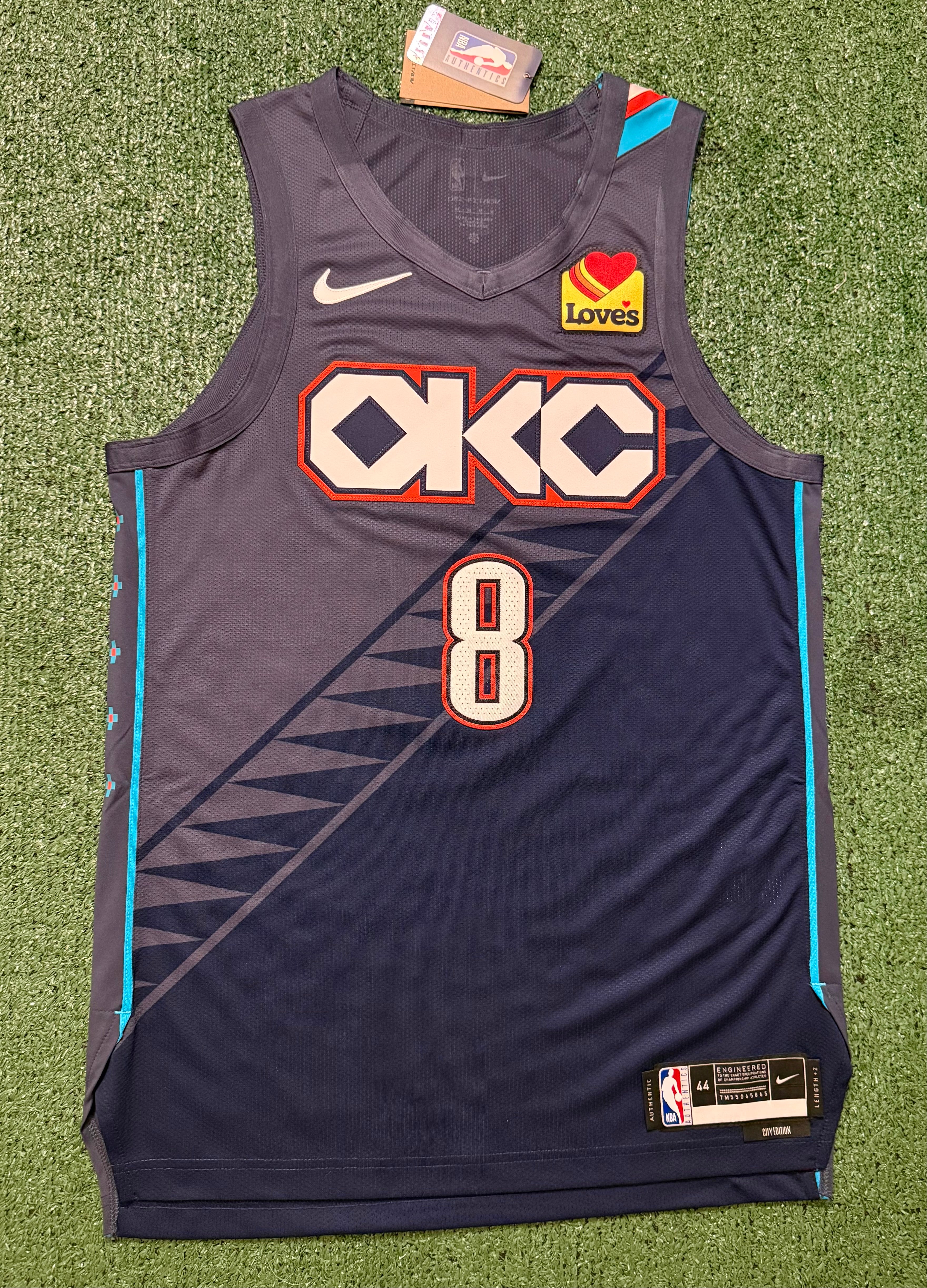 Jalen Williams Oklahoma City Thunder Jersey #8 Nike ADV Authentic Blue Size 44 (M) NBA