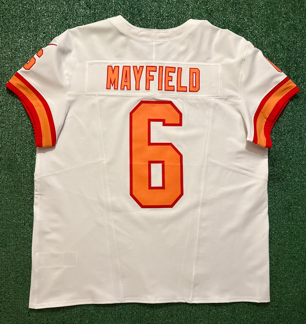 Baker Mayfield Tampa Bay Buccaneers Jersey #6 Nike Vapor FUSE Elite White Creamsicle size 48 (XL) NFL